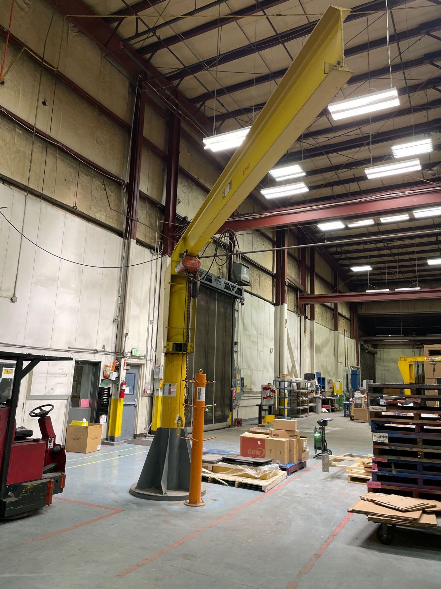 1 Ton “Handling Systems” Jib Crane with hoist w/ 17 ft Arm - Image 2 of 5