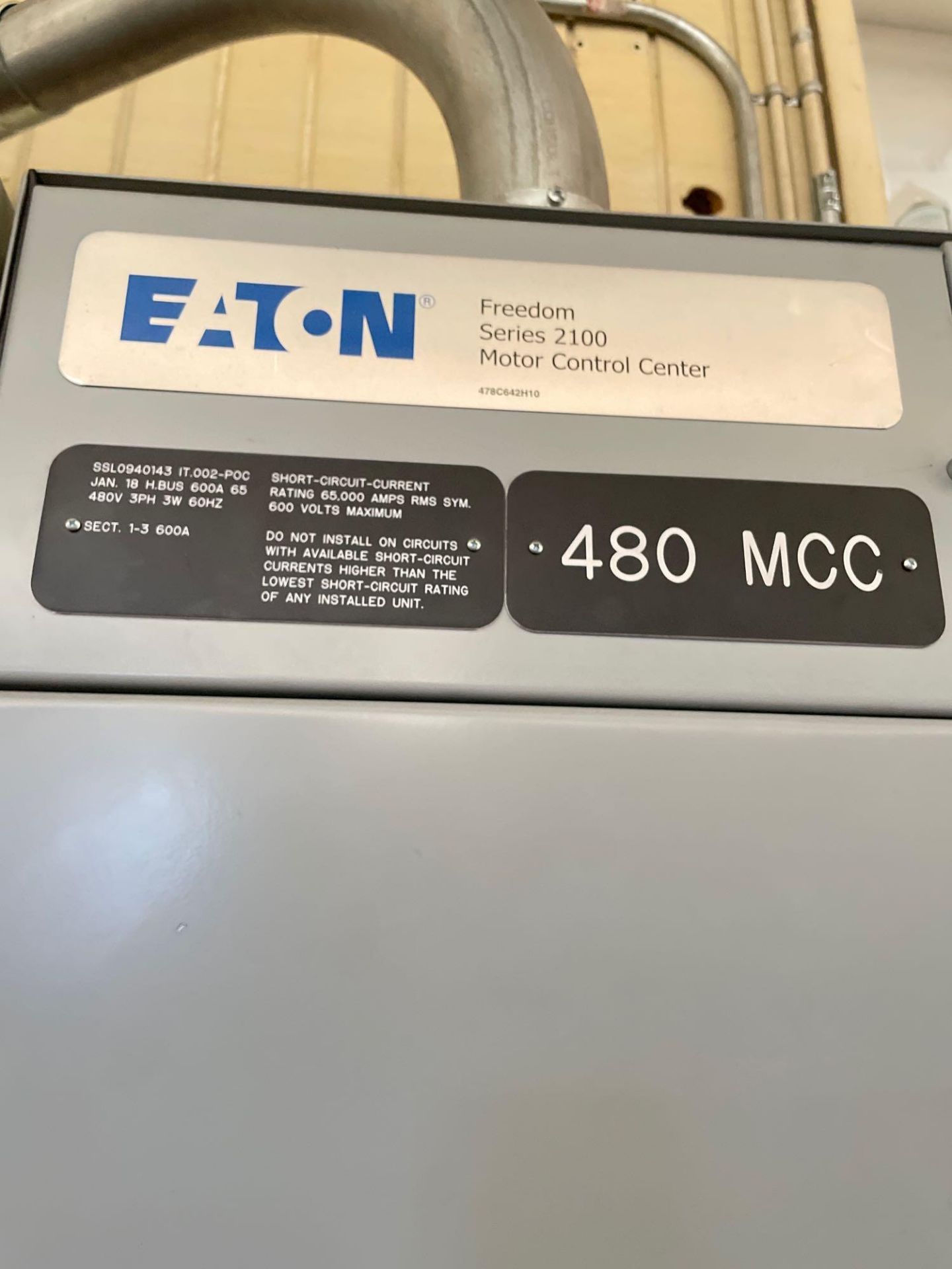 (2) Eaton Freedom Series 2100 Motor Control Centers - Image 5 of 5