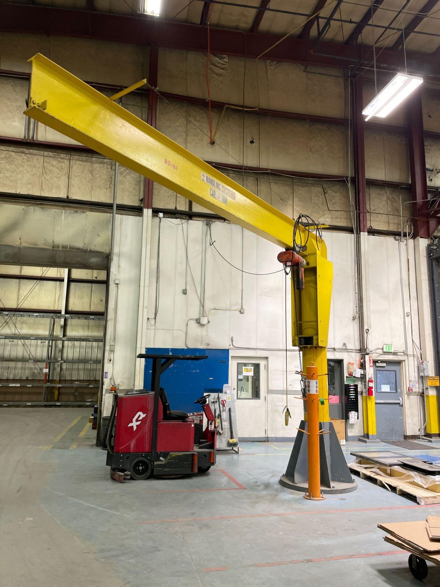 1 Ton “Handling Systems” Jib Crane with hoist w/ 17 ft Arm - Image 3 of 5