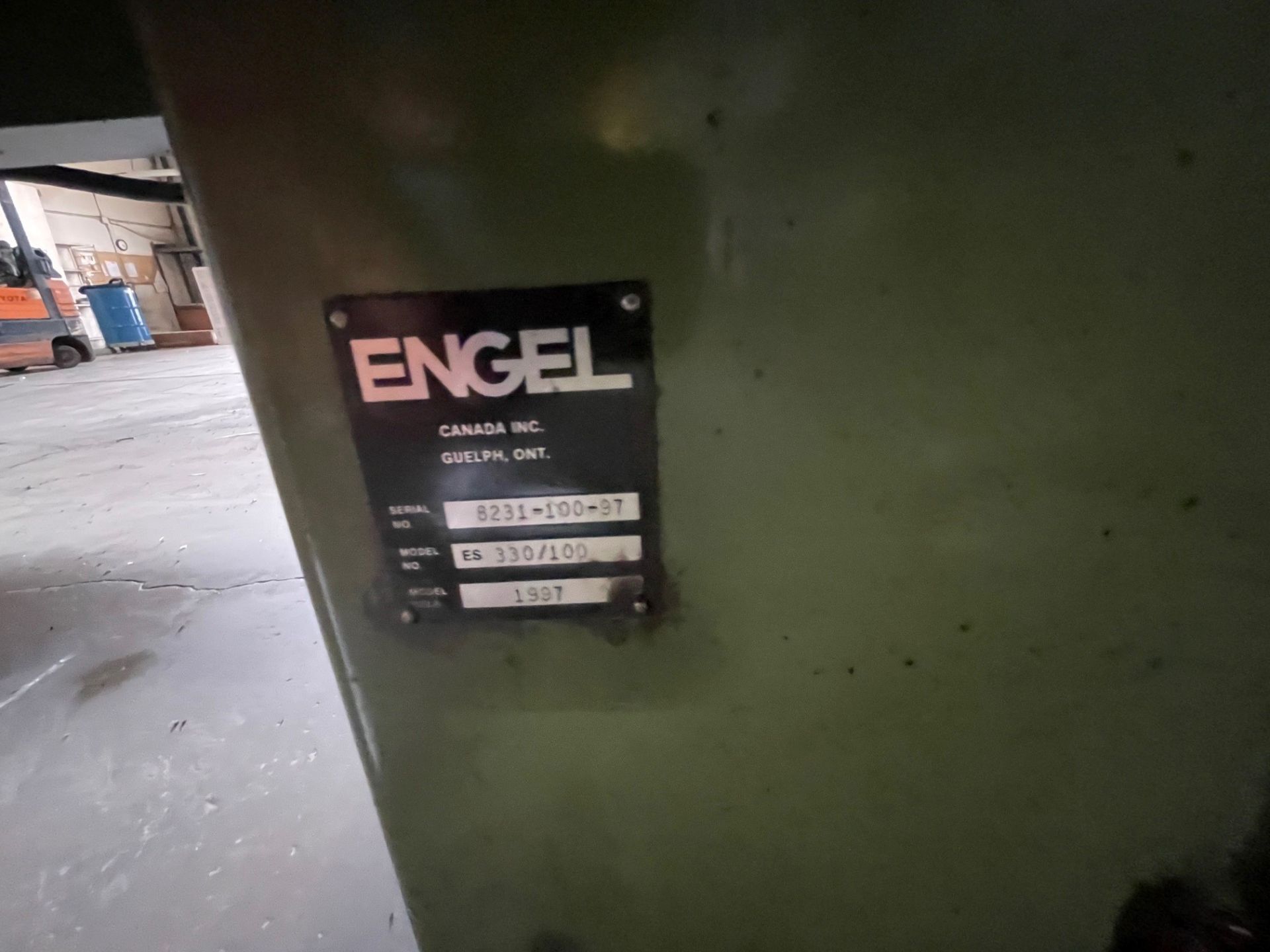 100 Ton 5 Oz Engel ES330-100TL Tie Barless Injection Molding Machine, New 1997 - Image 10 of 10