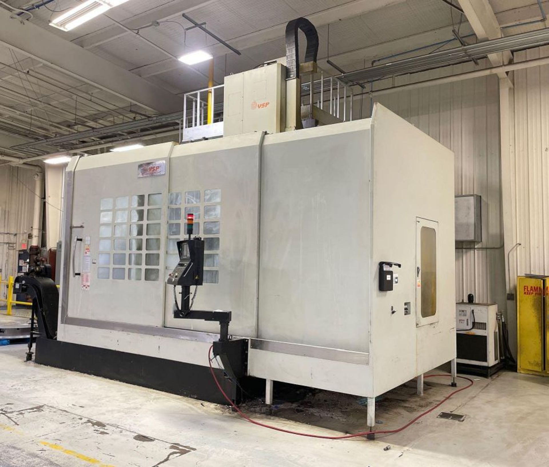 YSP VL-2500ATC+C 5-Axis CNC Vertical Boring Mill, Fanuc 0iTD, 98" tbl, live tool, RA milling, New - Image 2 of 7