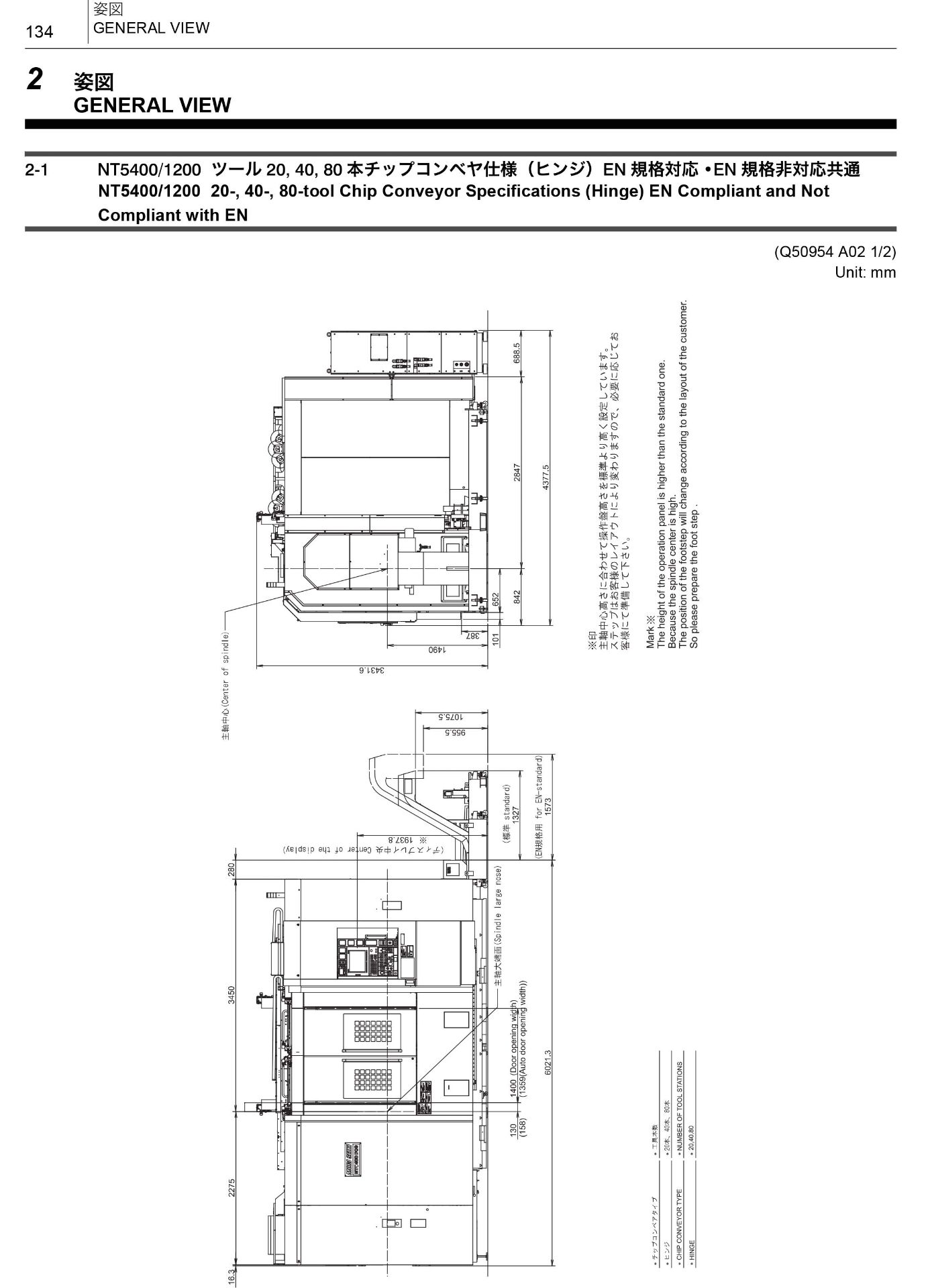 Mori Seiki NT5400 DCG/1800SZ CNC 5-Axis Horizontal Turning Center, MXS-711 III CNC control, 36.2” - Image 21 of 22