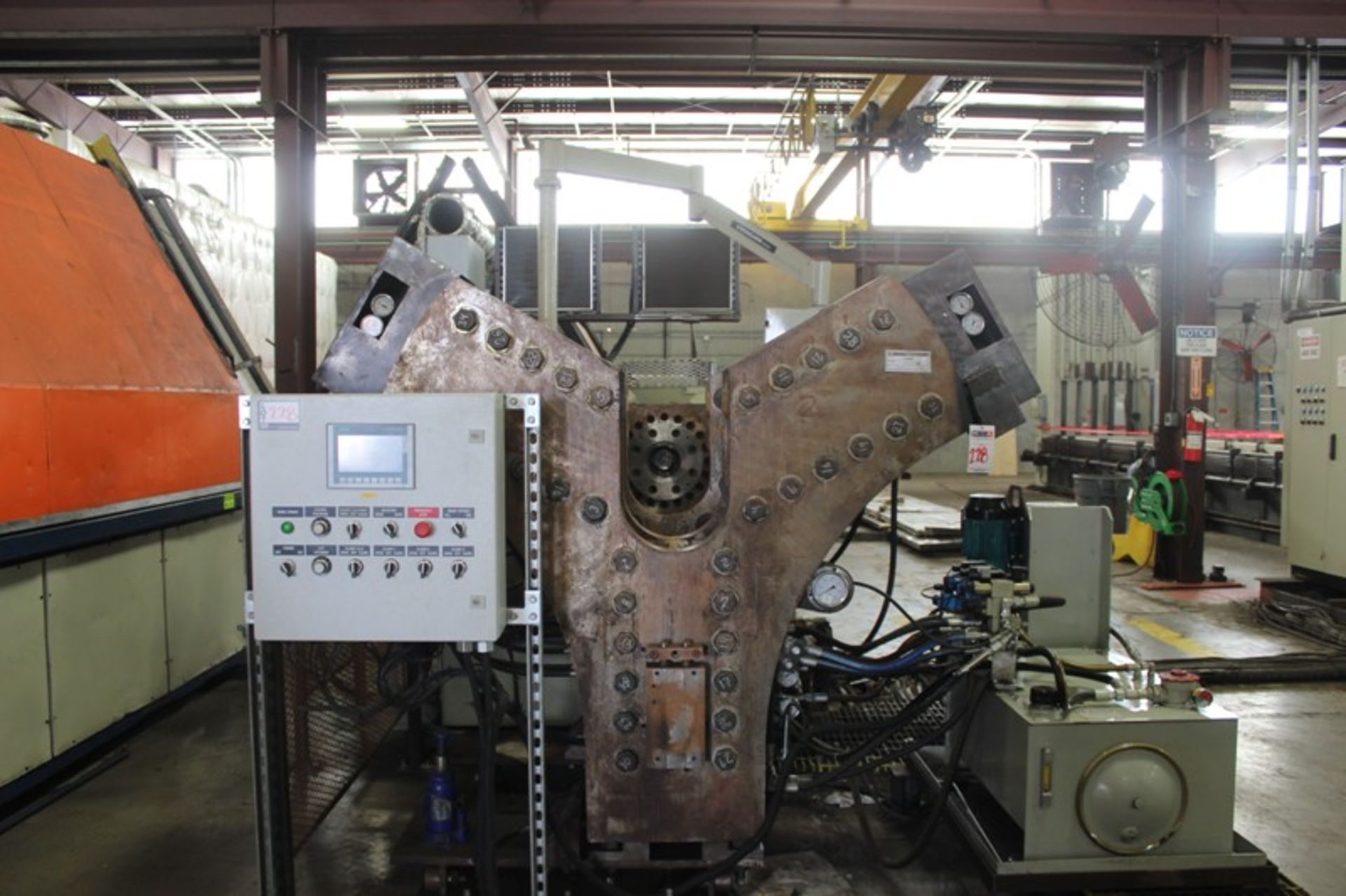 Cope EPT-120/16 Extruder, 4.7” diam., A-B PLC control, 16:1 L/D, 8000 kg, 1:40.2, 200 HP, New 2012 - Image 7 of 13