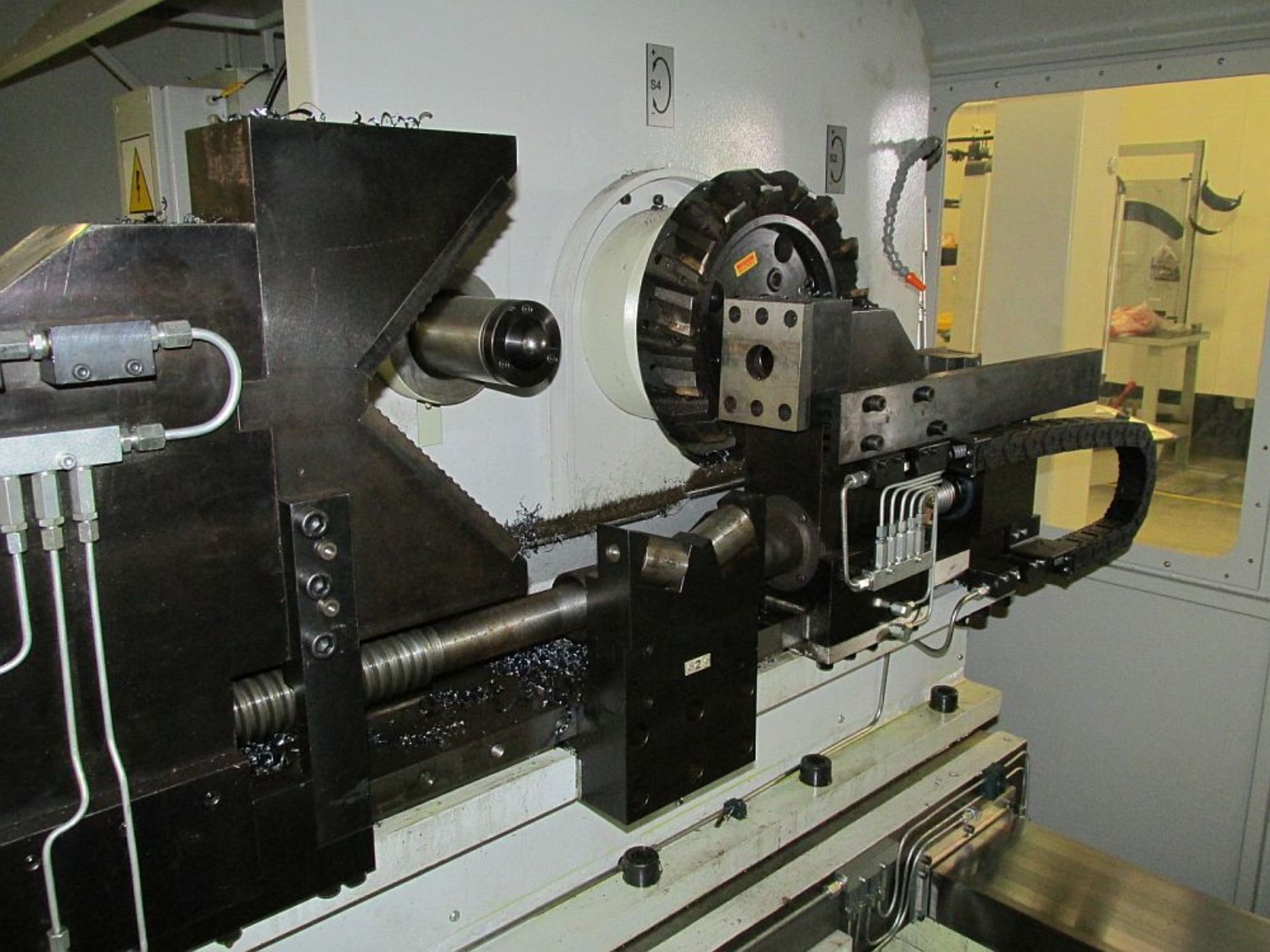 DTI FC300CNC CNC Facing & Centering Machine, Siemens Sinumerik, 12" max OD x 105.7" L, New 2012 - Image 5 of 8