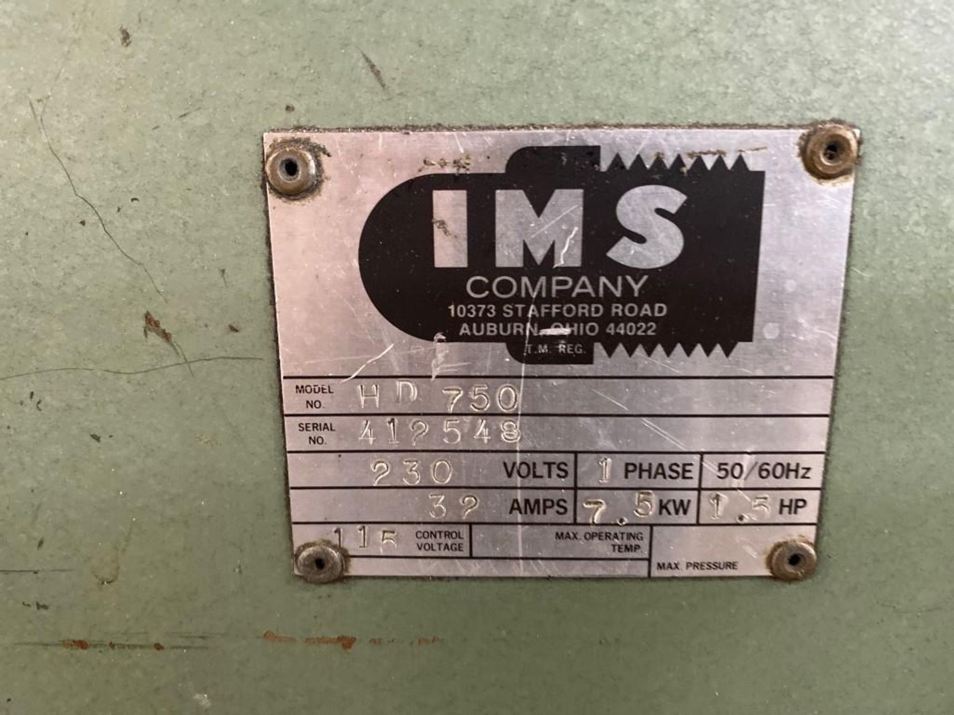 IMS HD-750-50 Hopper Dryer - Image 7 of 7