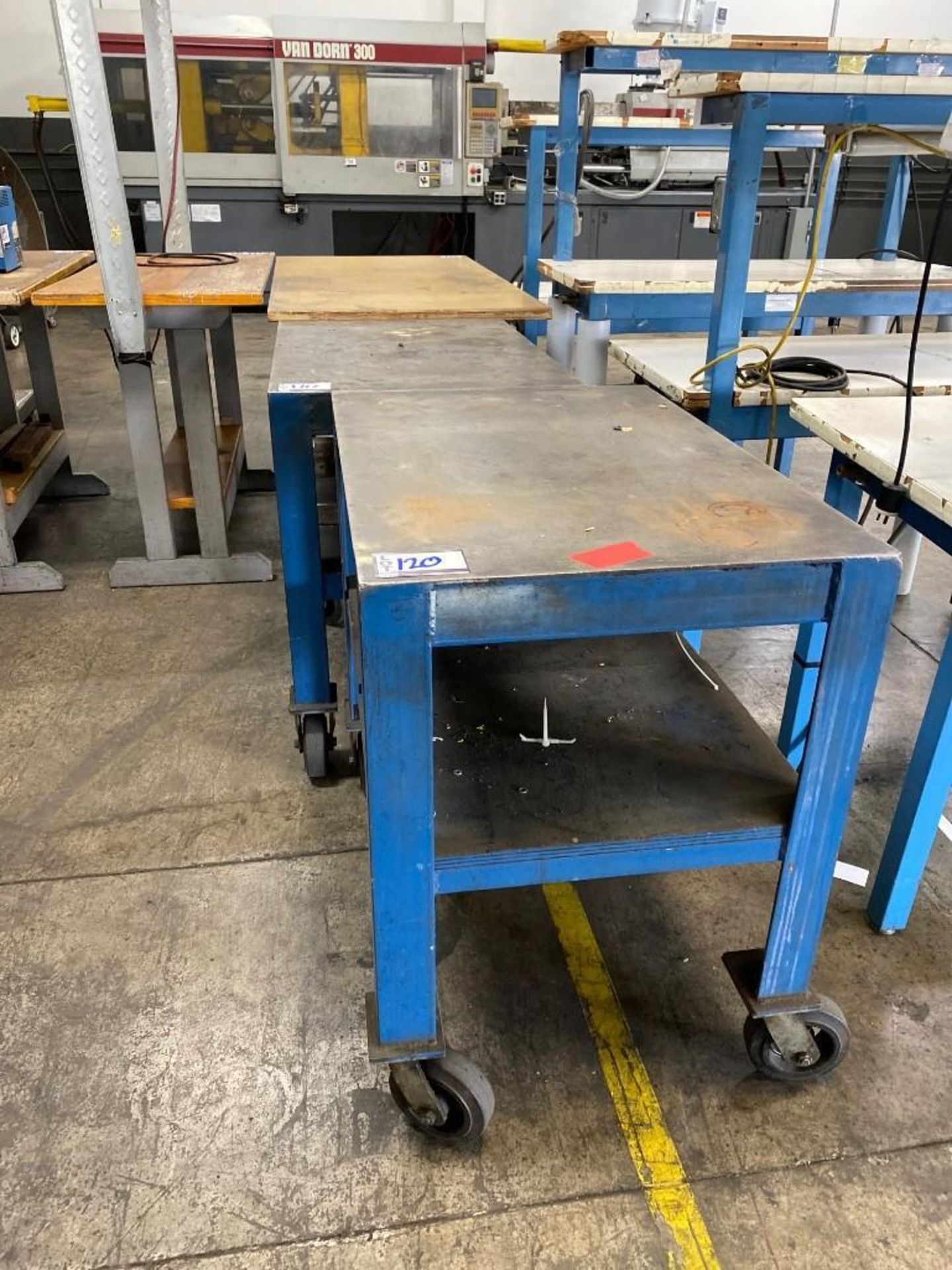 (2) Heavy Duty Metal Tables - Image 2 of 2