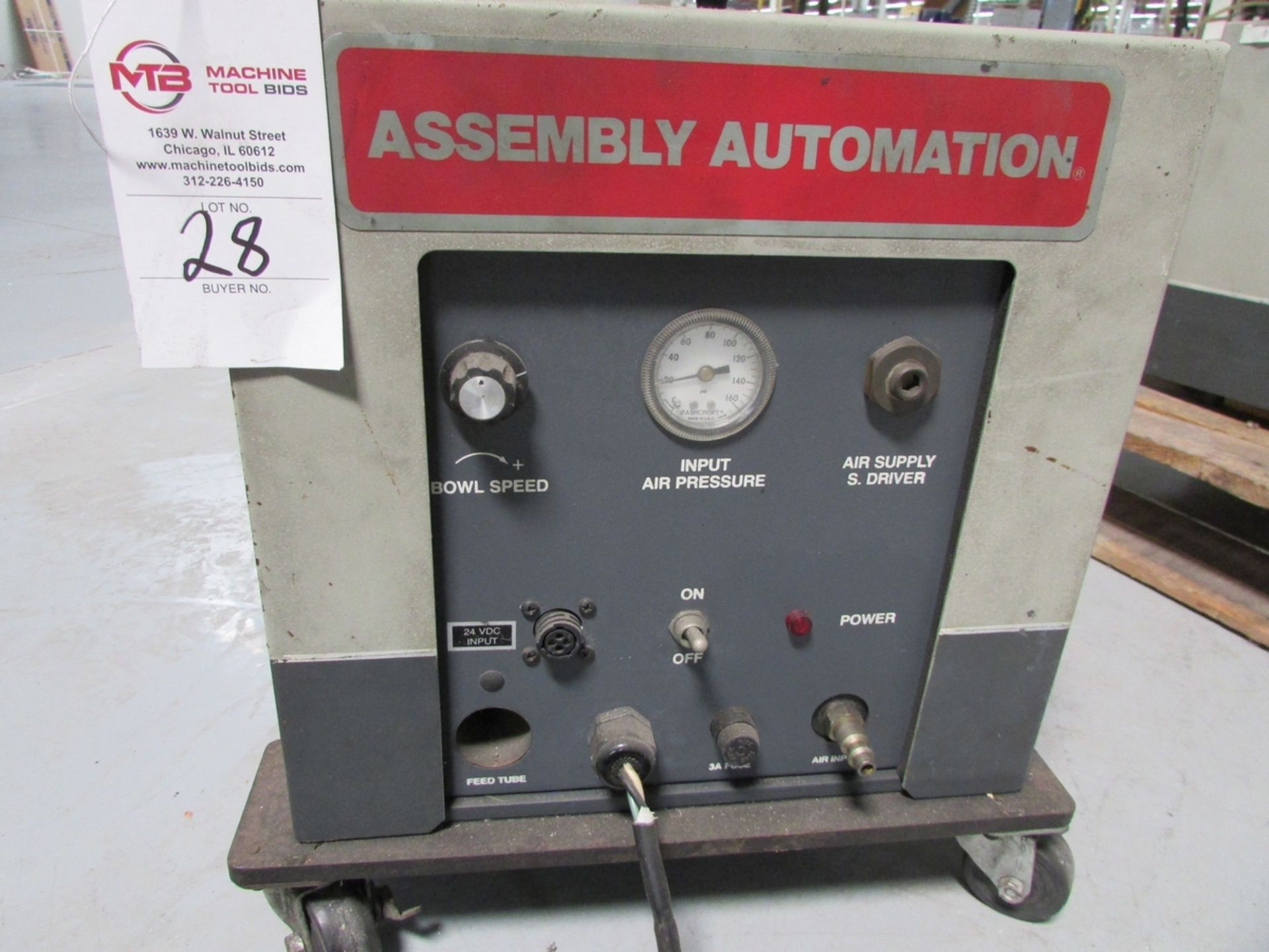 Assembly Automation SA-1.5 Vibratory/Pneumatic Hardware Feeder - Image 2 of 8