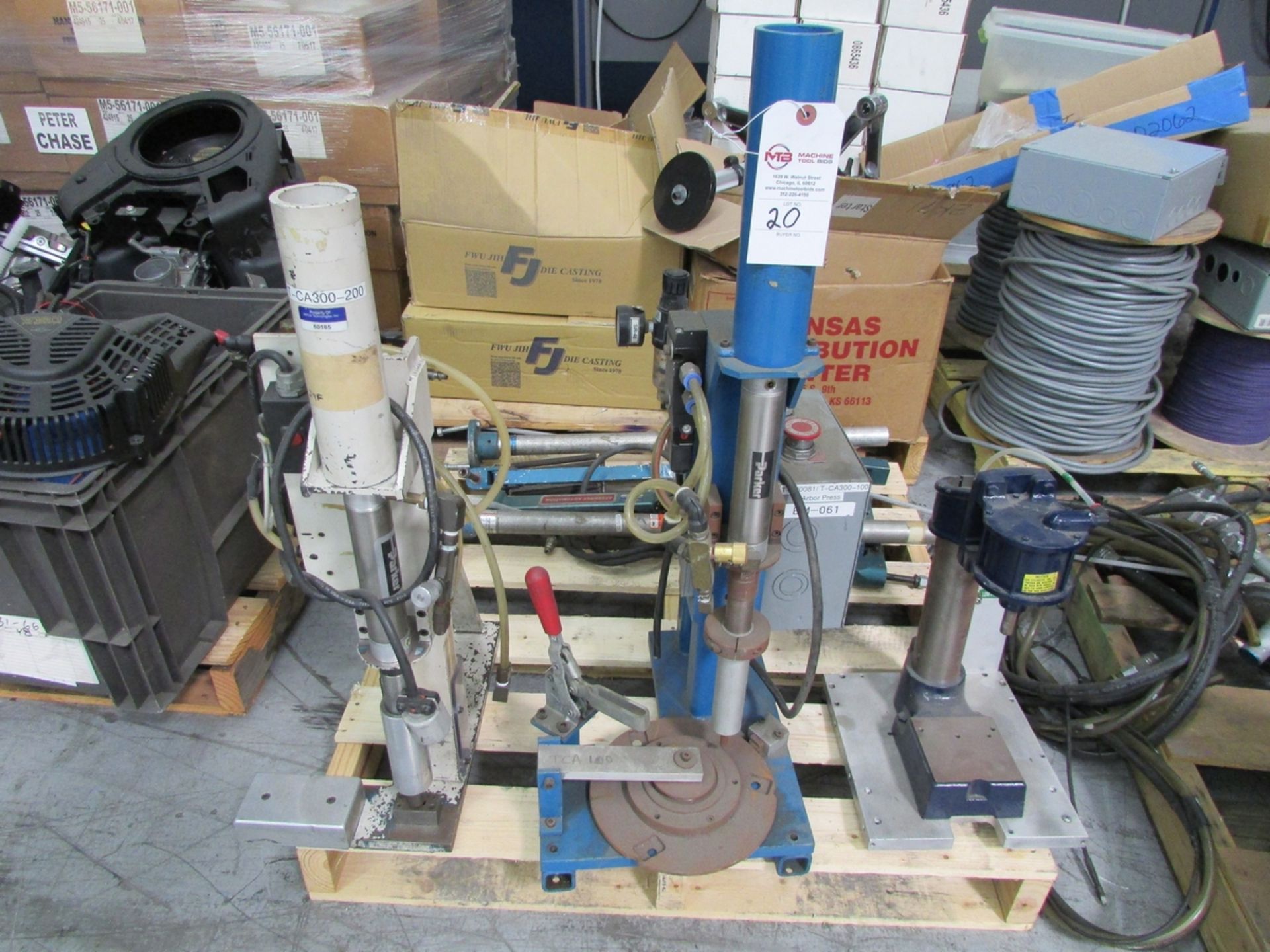 (3) Assorted Pneumatic Arbor Presses