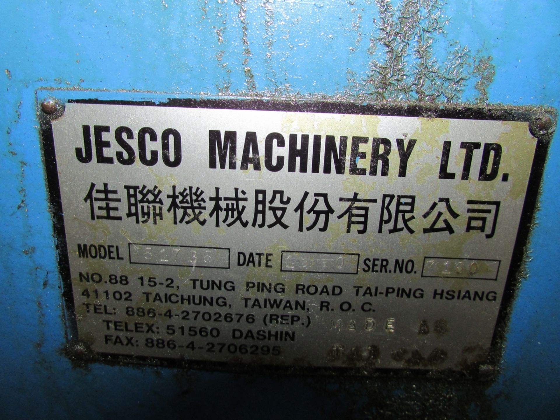 MSC/Jesco 951735 Tool Room Engine Lathe (1990) - Image 25 of 28