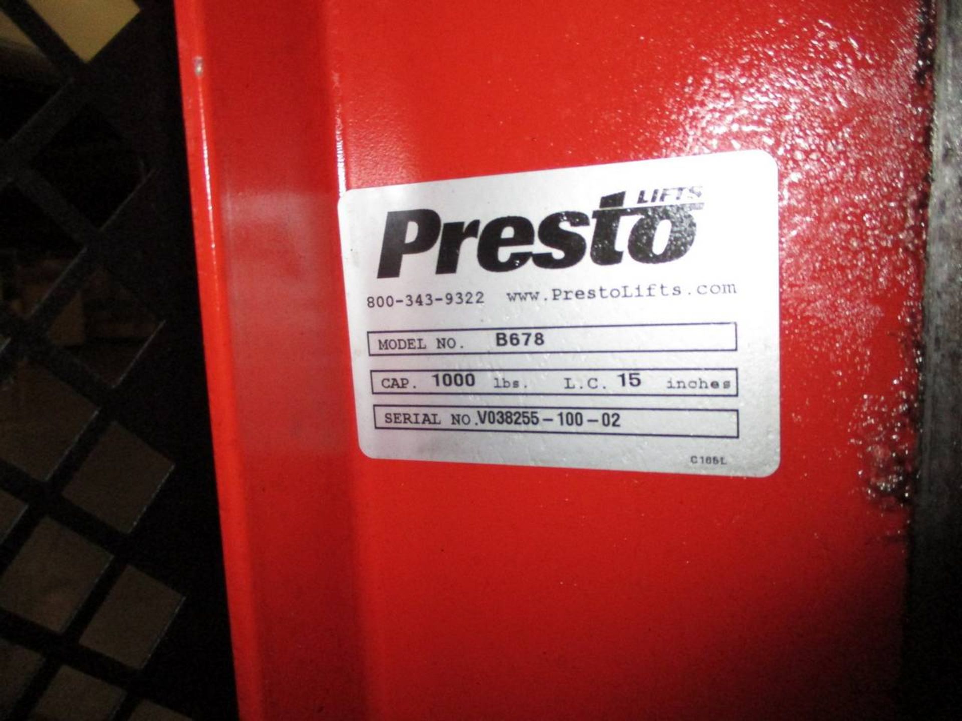 Presto B678 Battery Powered Stacker - Image 3 of 8