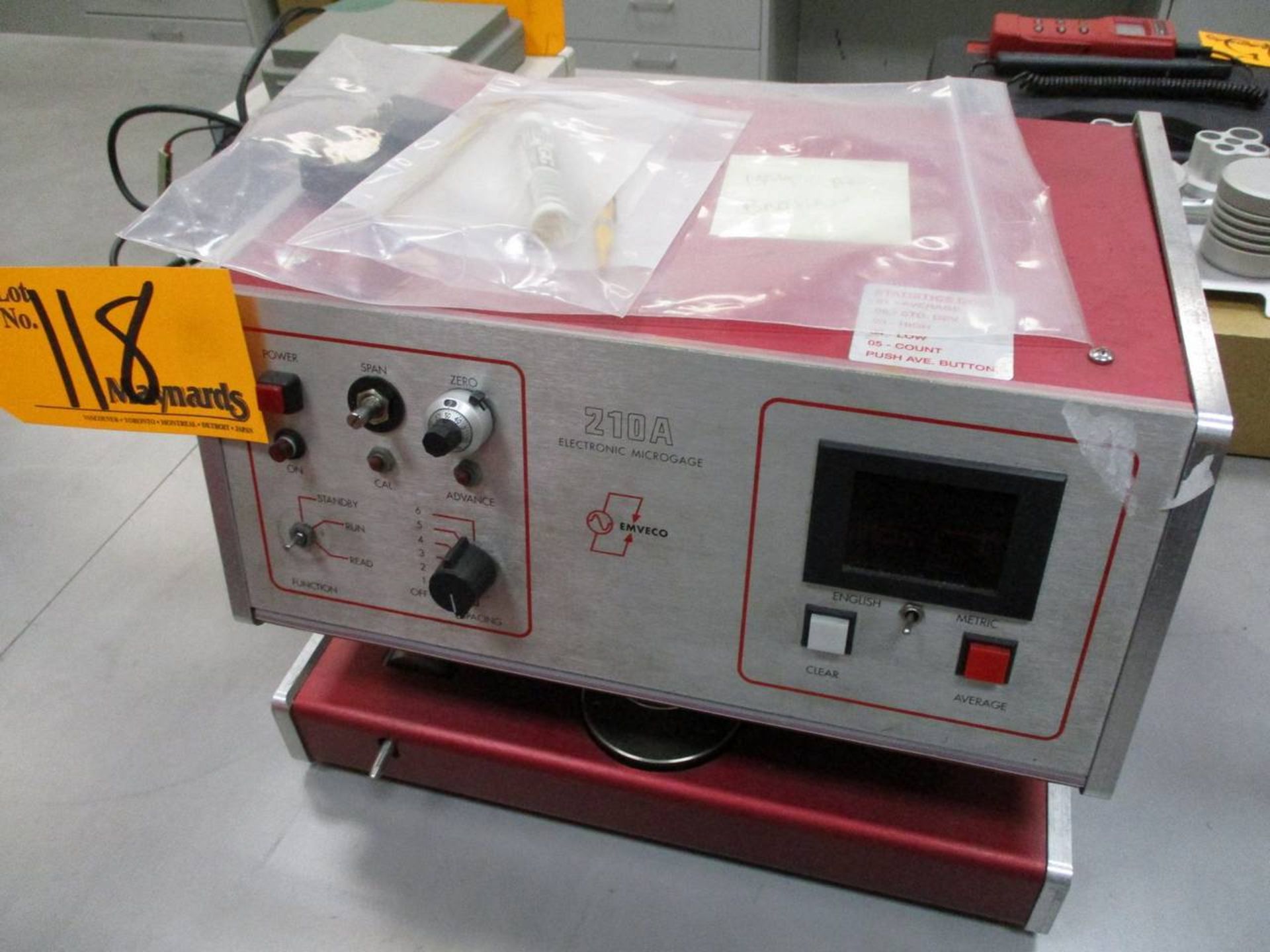 Emveco 210A Electronic Microgage Thickness Gauge