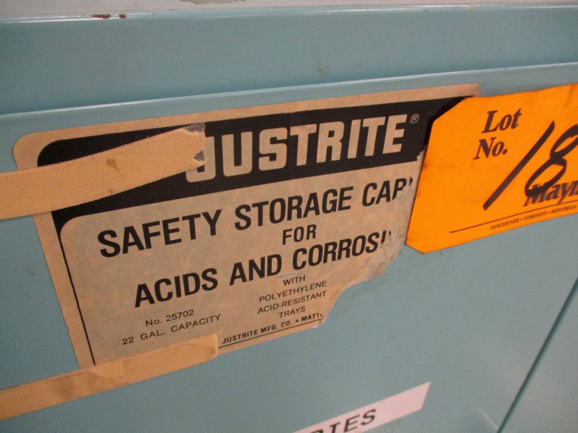 Just Rite Safety Storage Cabinet for Acids & Corrosives - Image 2 of 5