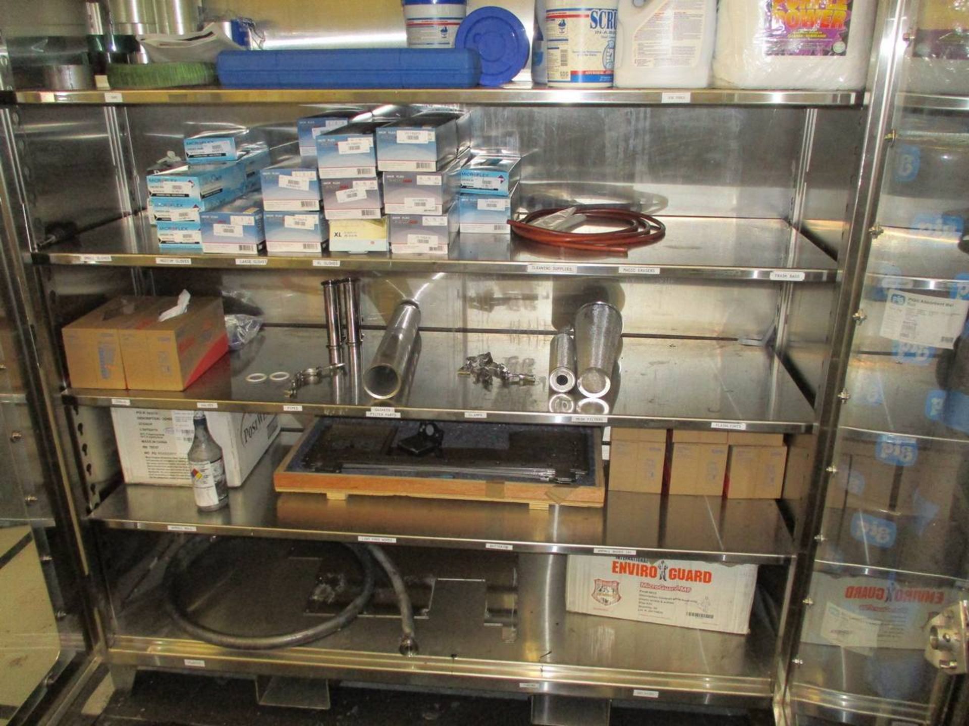 Strong Hold #66-LD-244-SR-SL-FLP-SS Stainless Clear View Storage Cabinet - Image 3 of 7