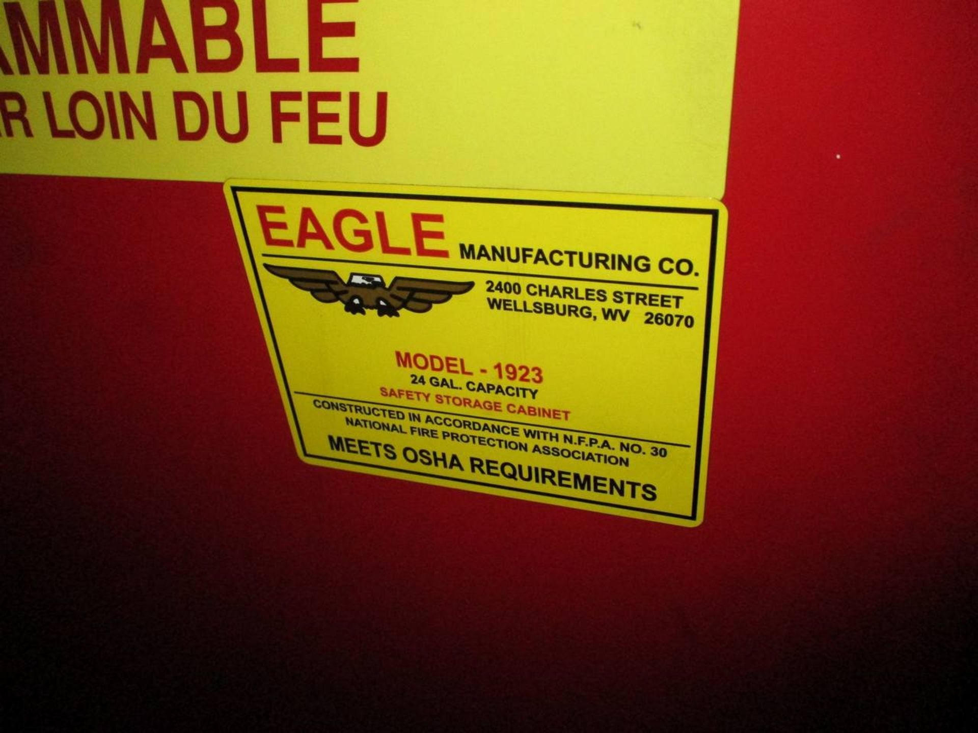 Eagle 1923 24 Gallon Safety Storage Cabinet - Image 2 of 3