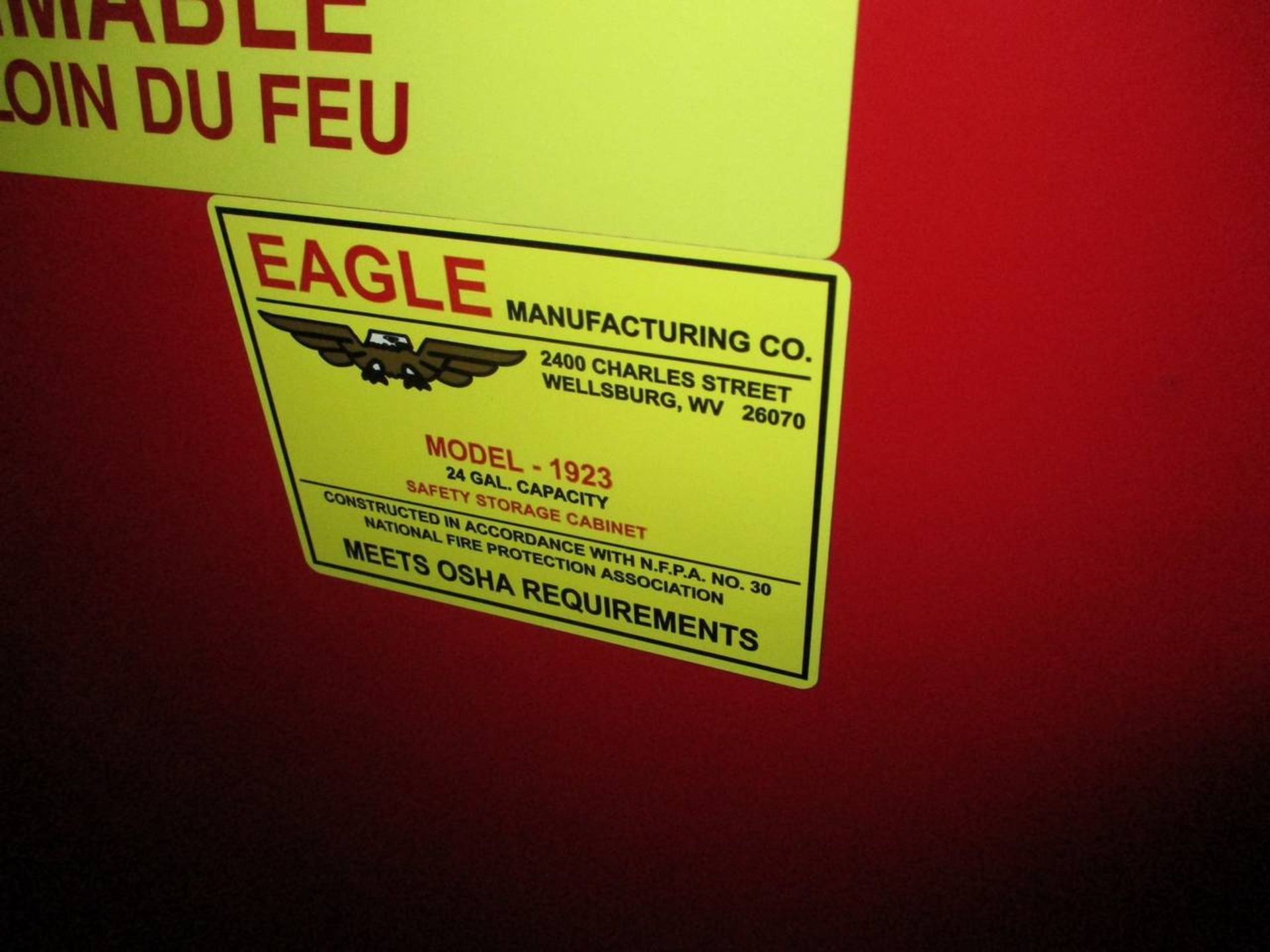 Eagle 1923 24 Gallon Safety Storage Cabinet - Image 2 of 4