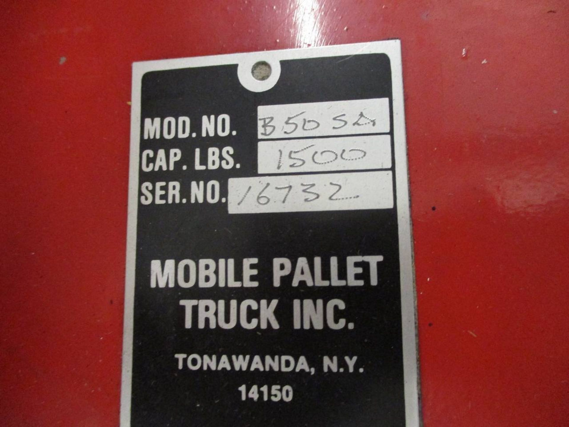 Moble Pallet Truck Inc B 50 SA Battery Powered Stacker - Image 2 of 4