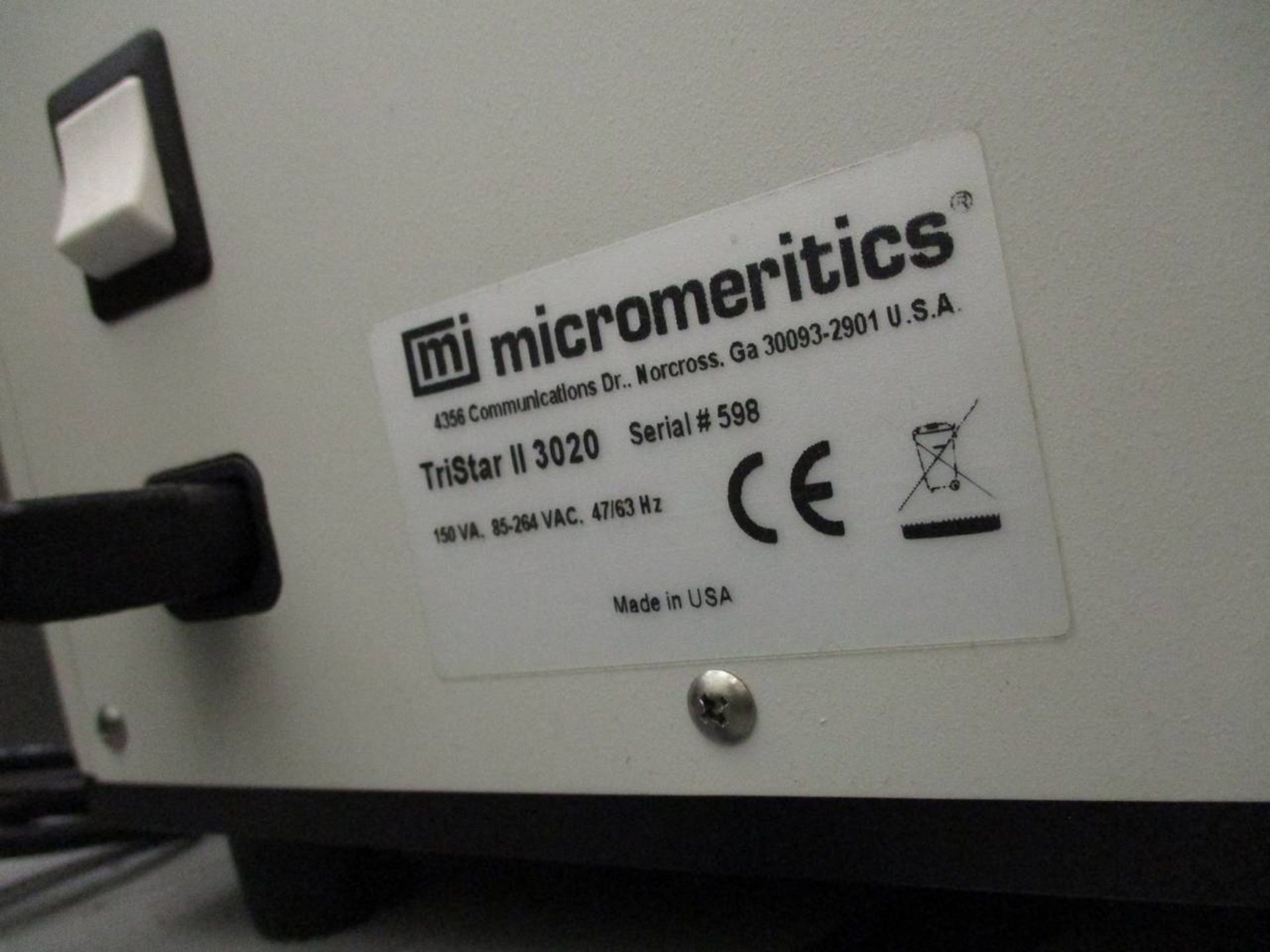 Micromeritics Tri Star II 3020 Surface Area & Porosity Analyzer - Image 6 of 7