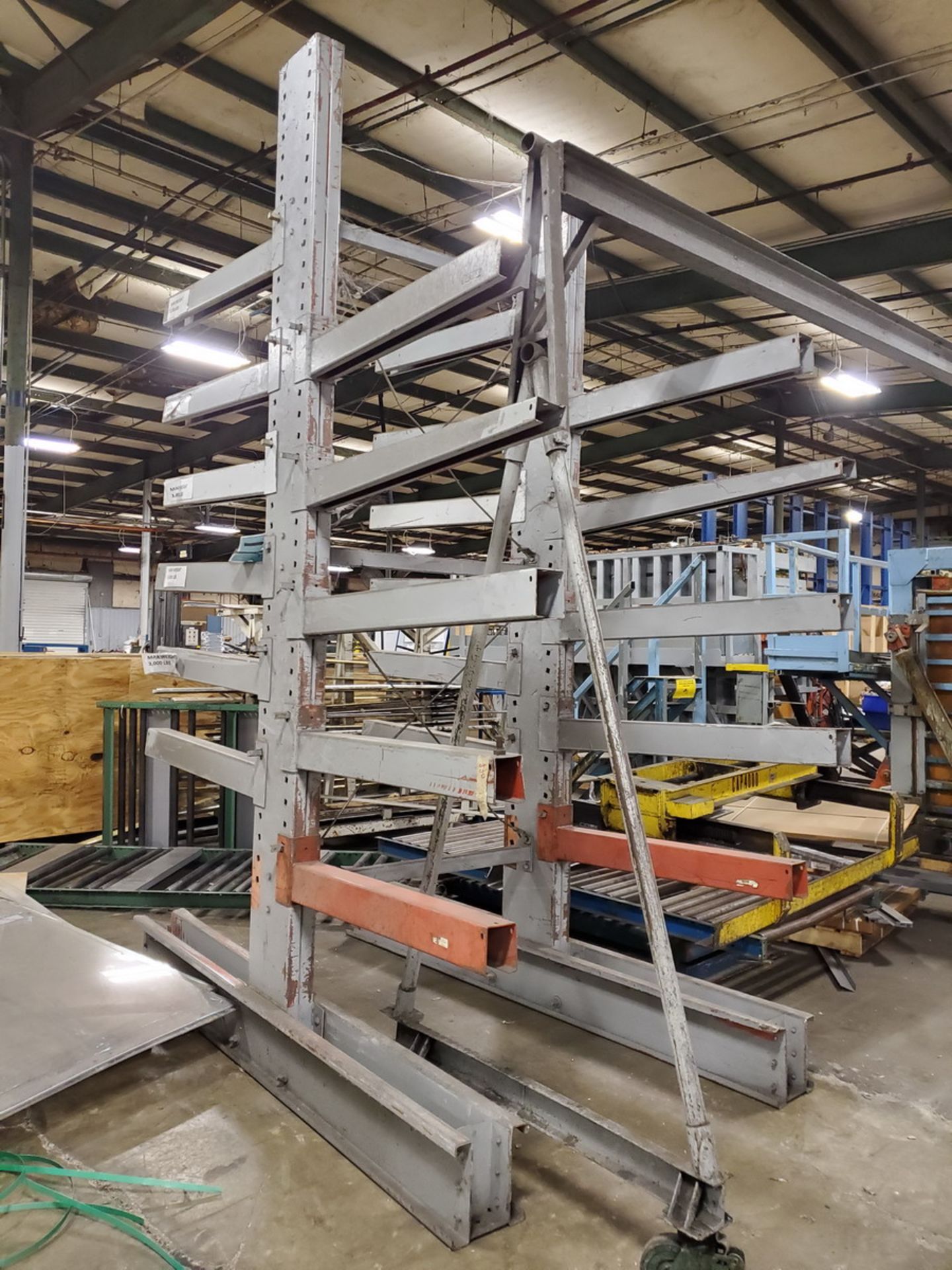 Two-Sided Cantilever Rack; (2) 12' High Uprights x 48" Arms, 3,000 Lb. Cap. - Image 2 of 3