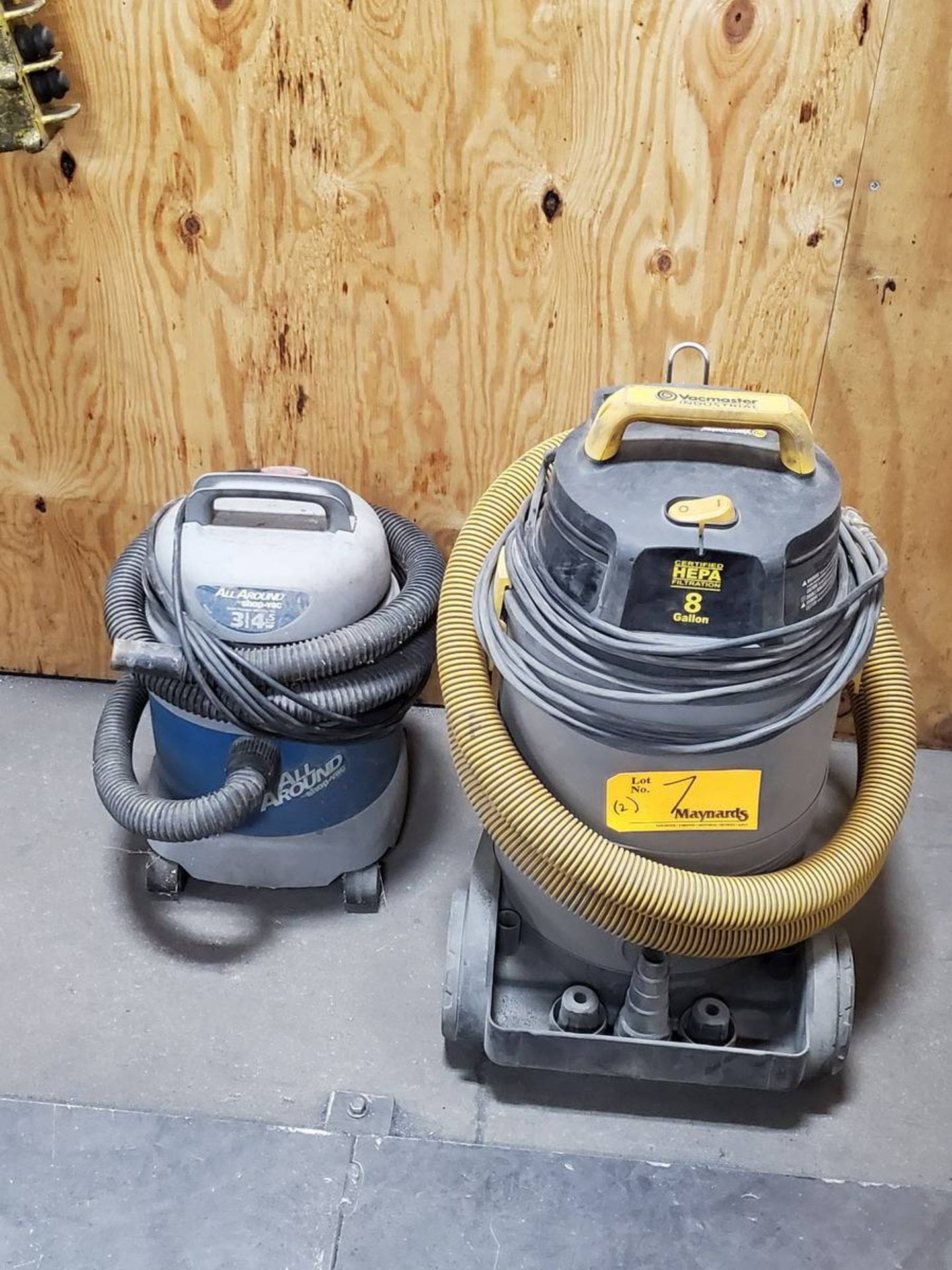 Shop Vac (2) Wet/Dry Vacs