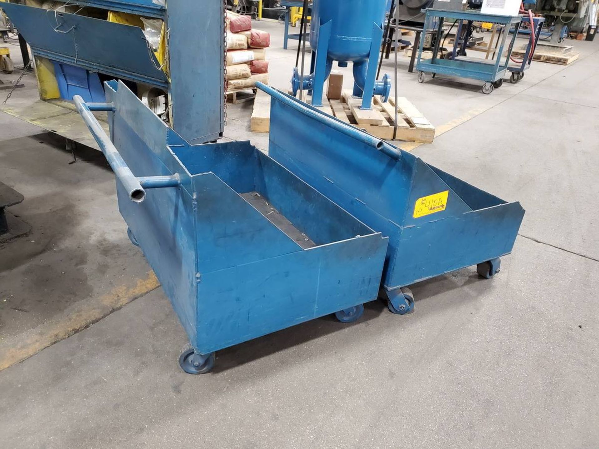 (2) Rolling Metal Carts - Image 2 of 2