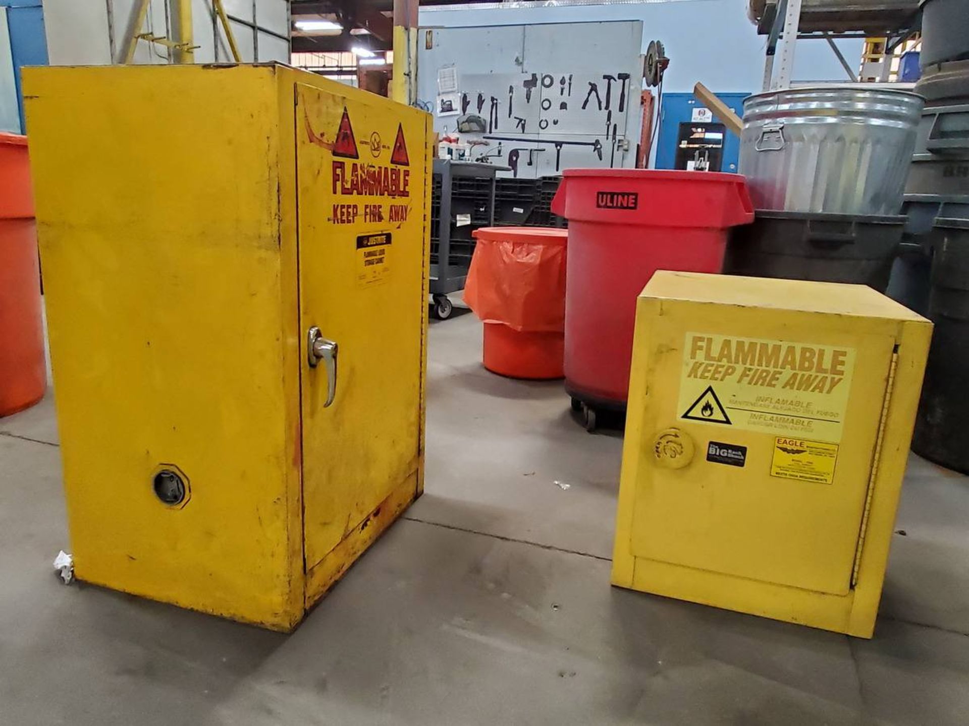 (3) Flammable Liquid Storage Cabinets