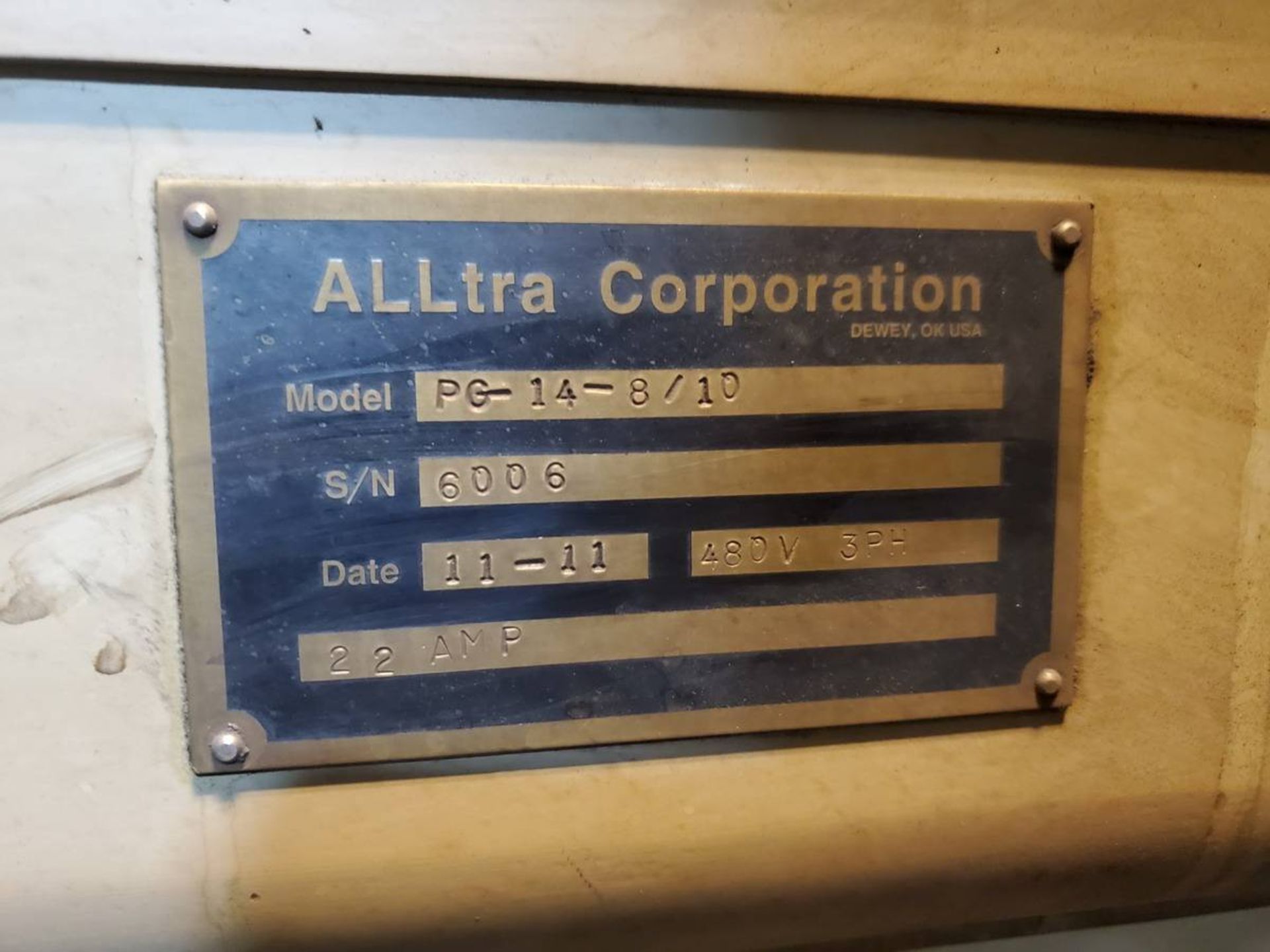 2011 Alltra PG-14-8/10 Plasma Burner Table - Bild 12 aus 29