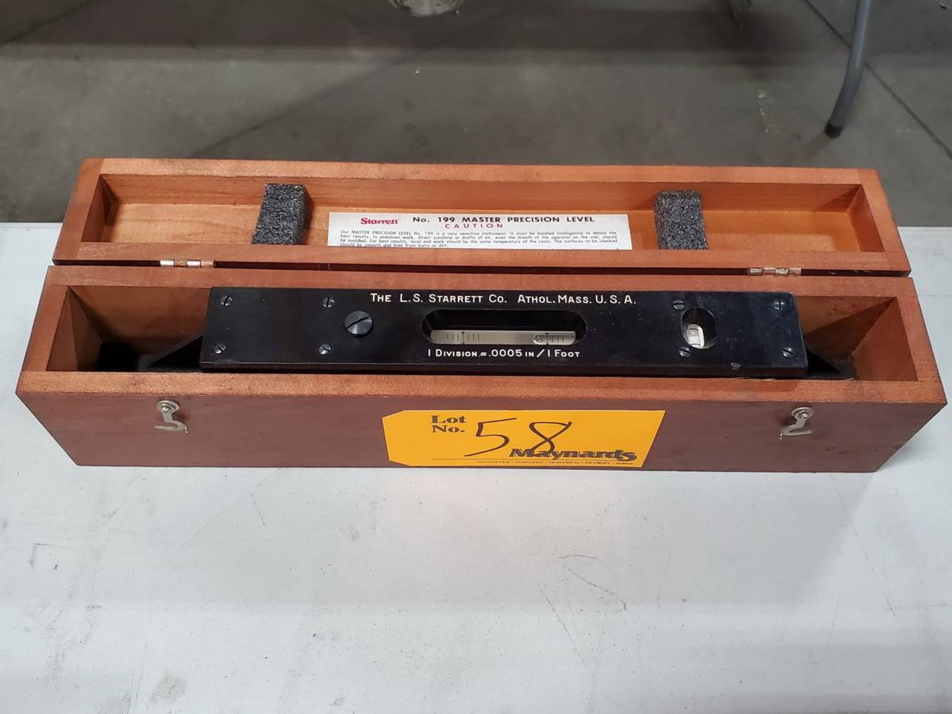 Starrett 15" Master Precision Levels