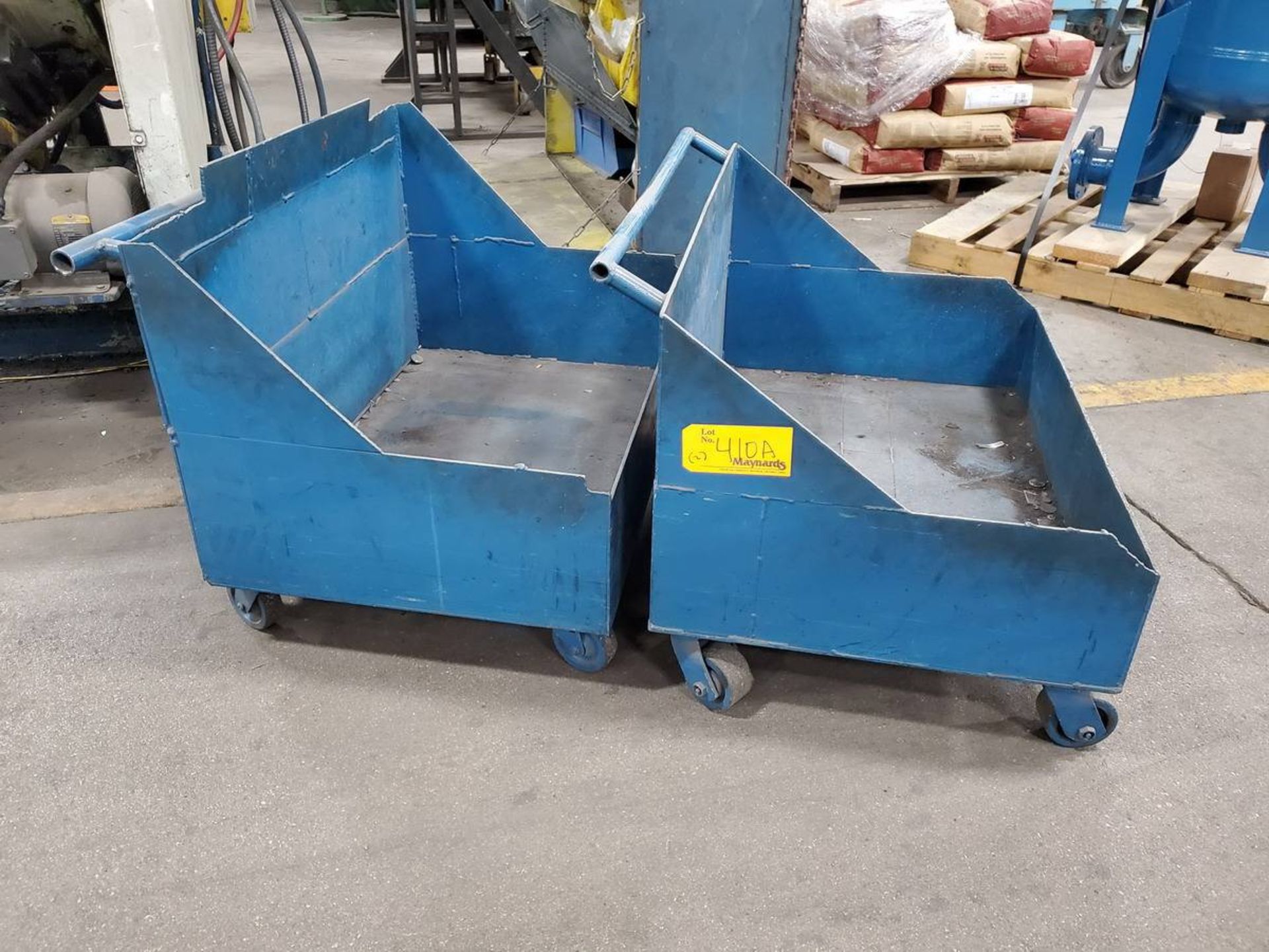 (2) Rolling Metal Carts