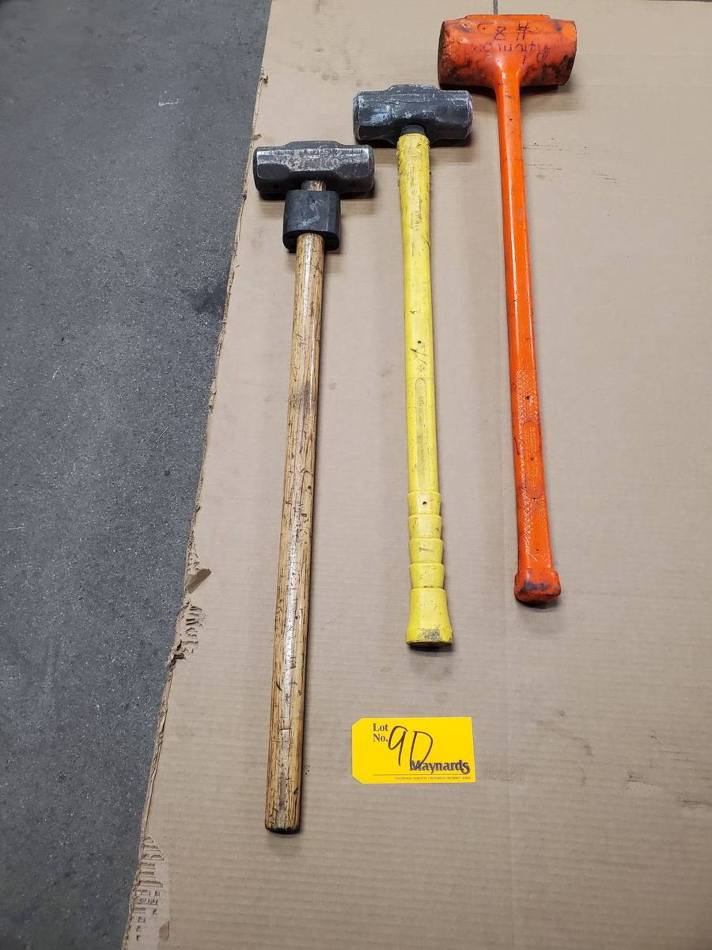 (3) Large Hammers & Rubber Mallet