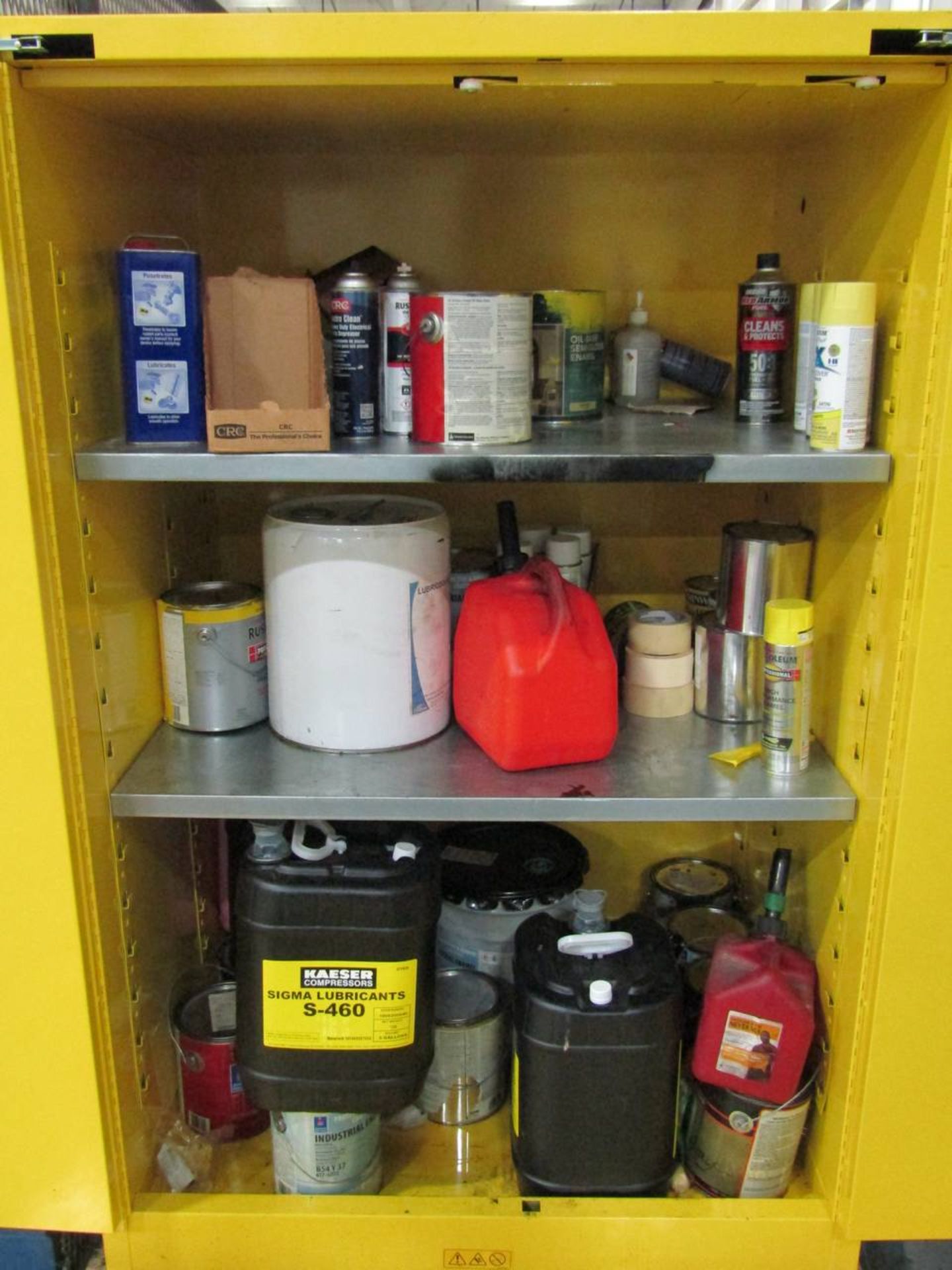 Uline H-22195-Y Flammables Storage Cabinet - Image 3 of 3