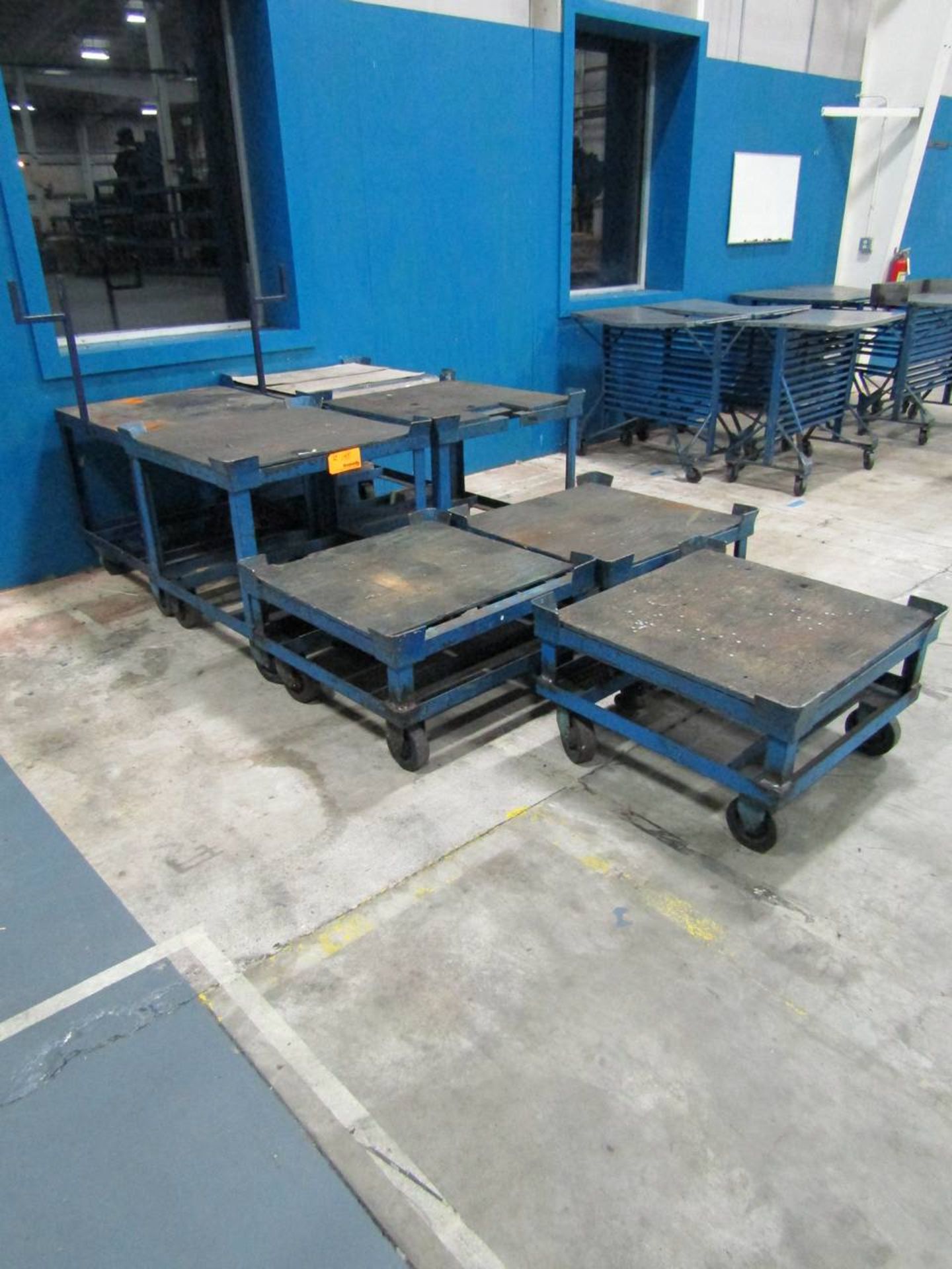 Metal Carts with Wood Tops - Image 2 of 2