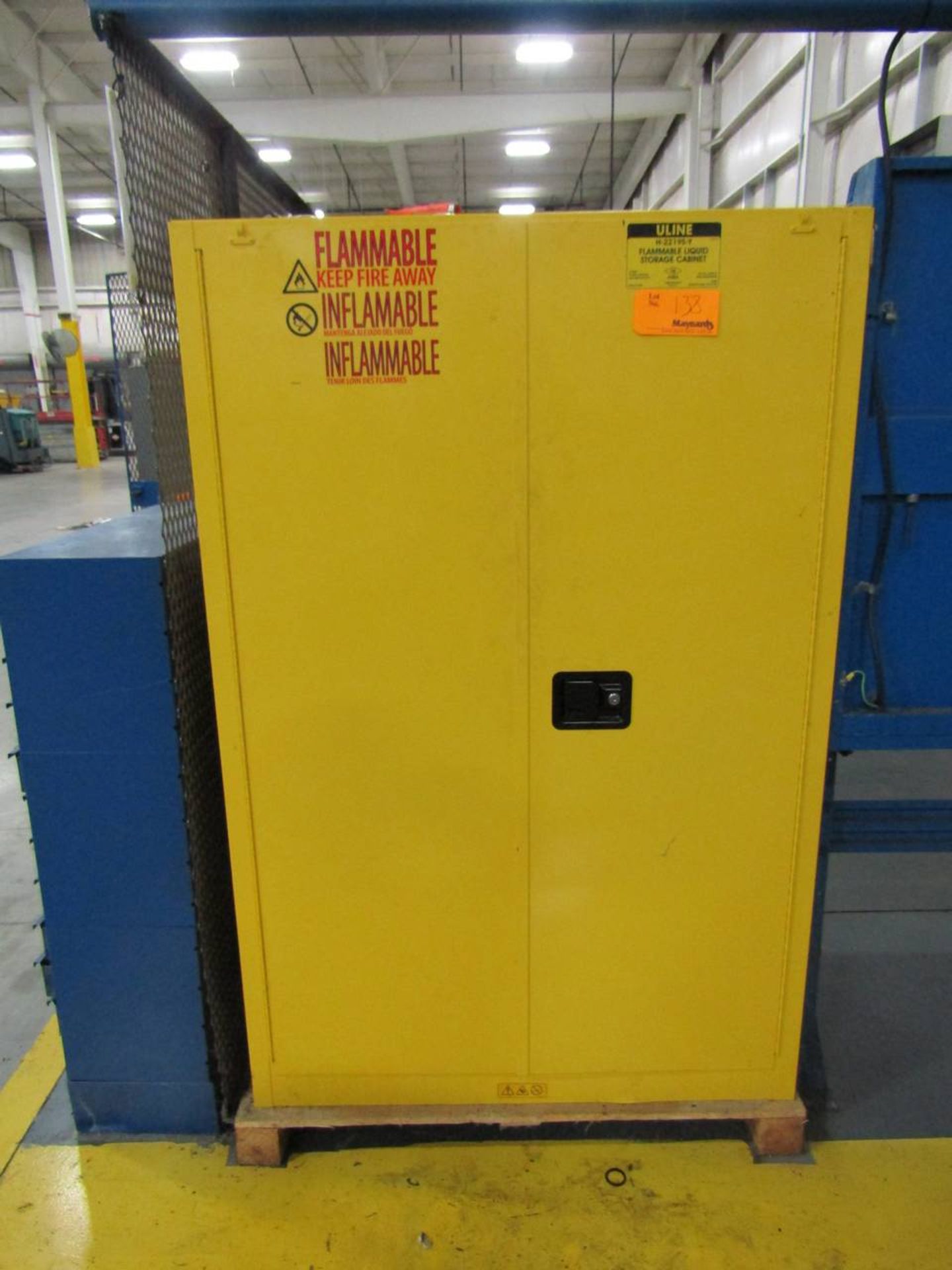 Uline H-22195-Y Flammables Storage Cabinet