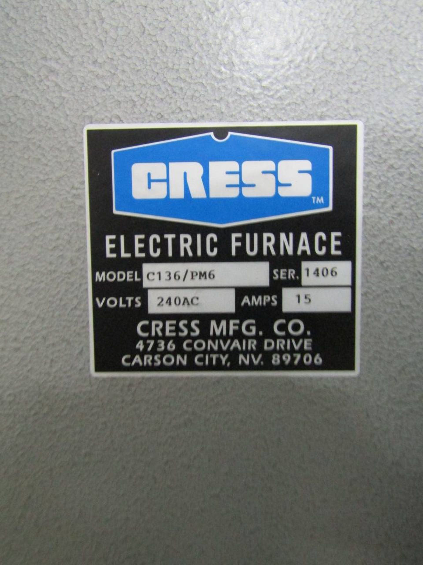 Cress C136/PM6 Electric Furnace - Image 8 of 8