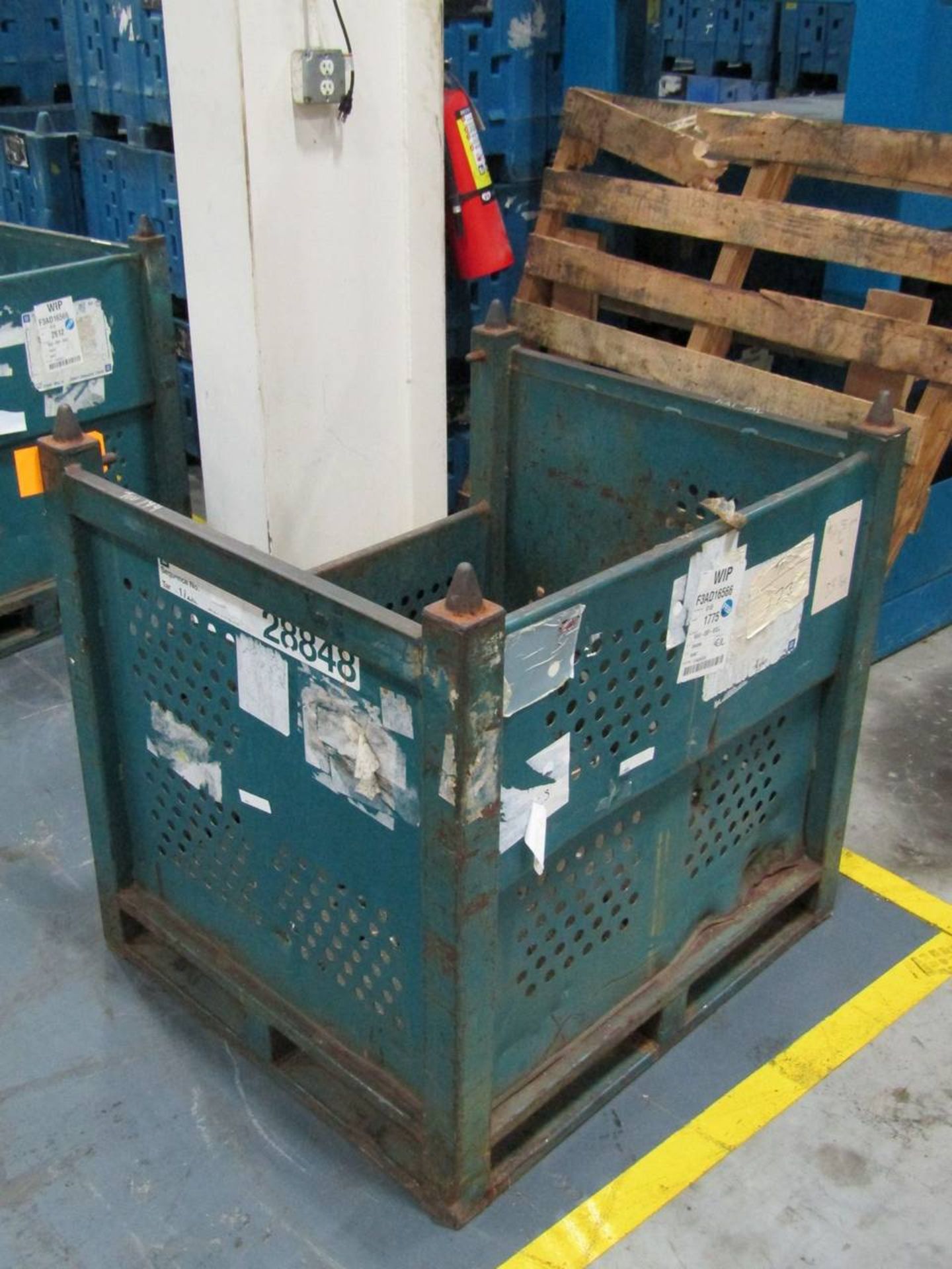 Metal Shipping Bin - Image 2 of 3