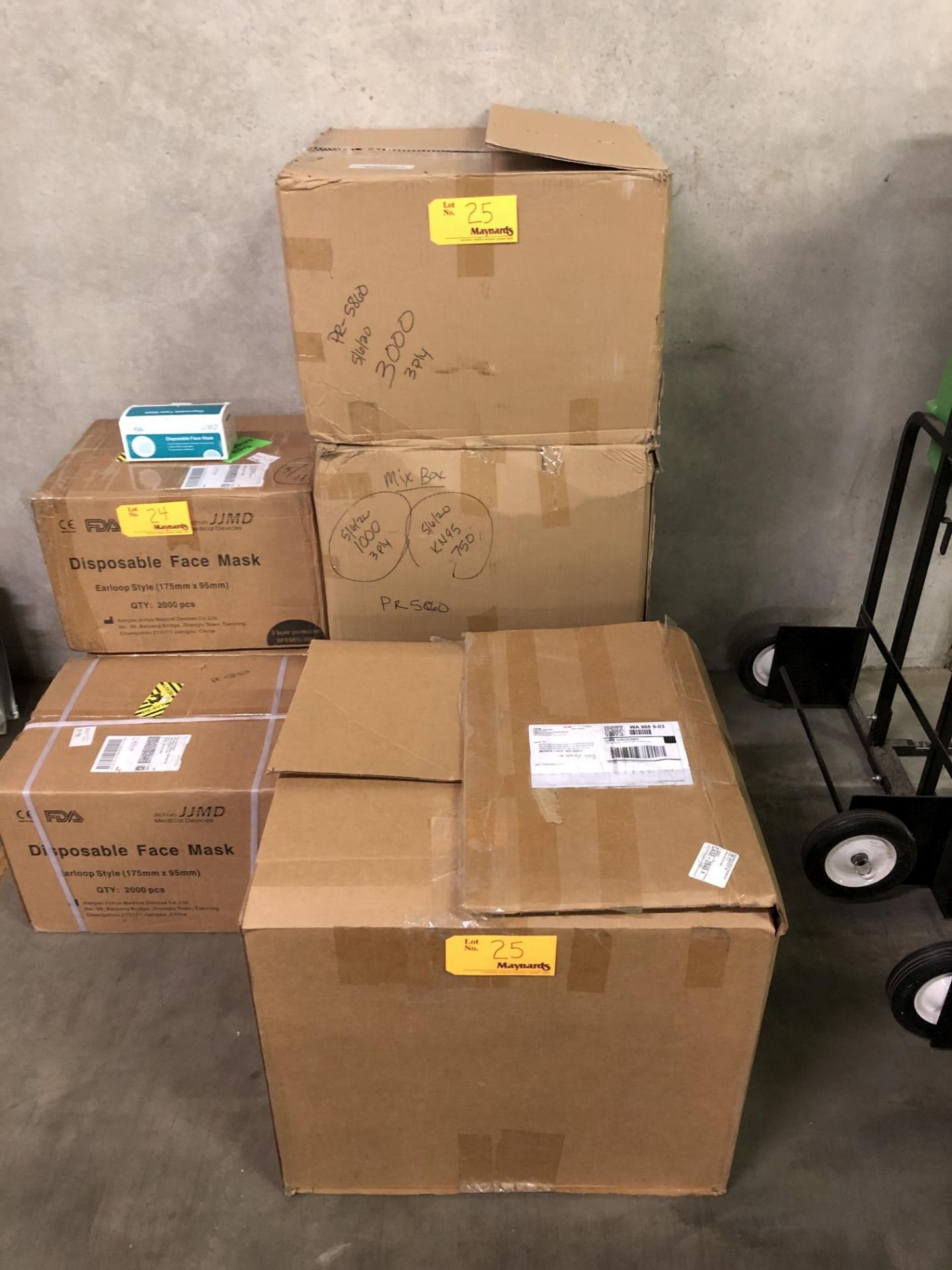 (4) Boxes of KN95 & Disposable Face Masks