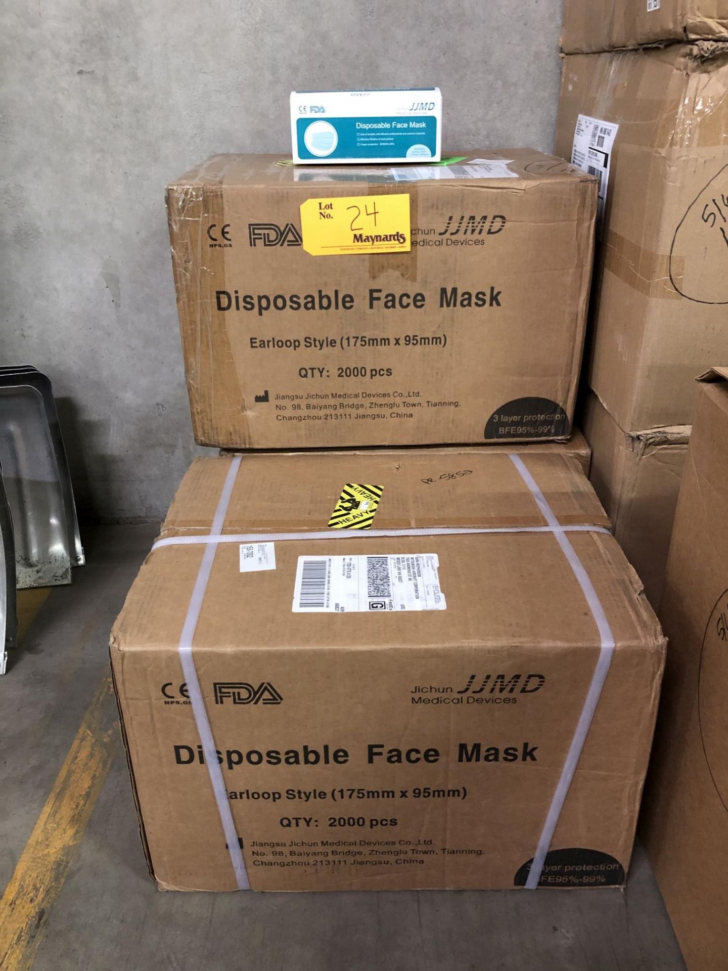 Approximately 6,000 JJMD Disposable Face Masks