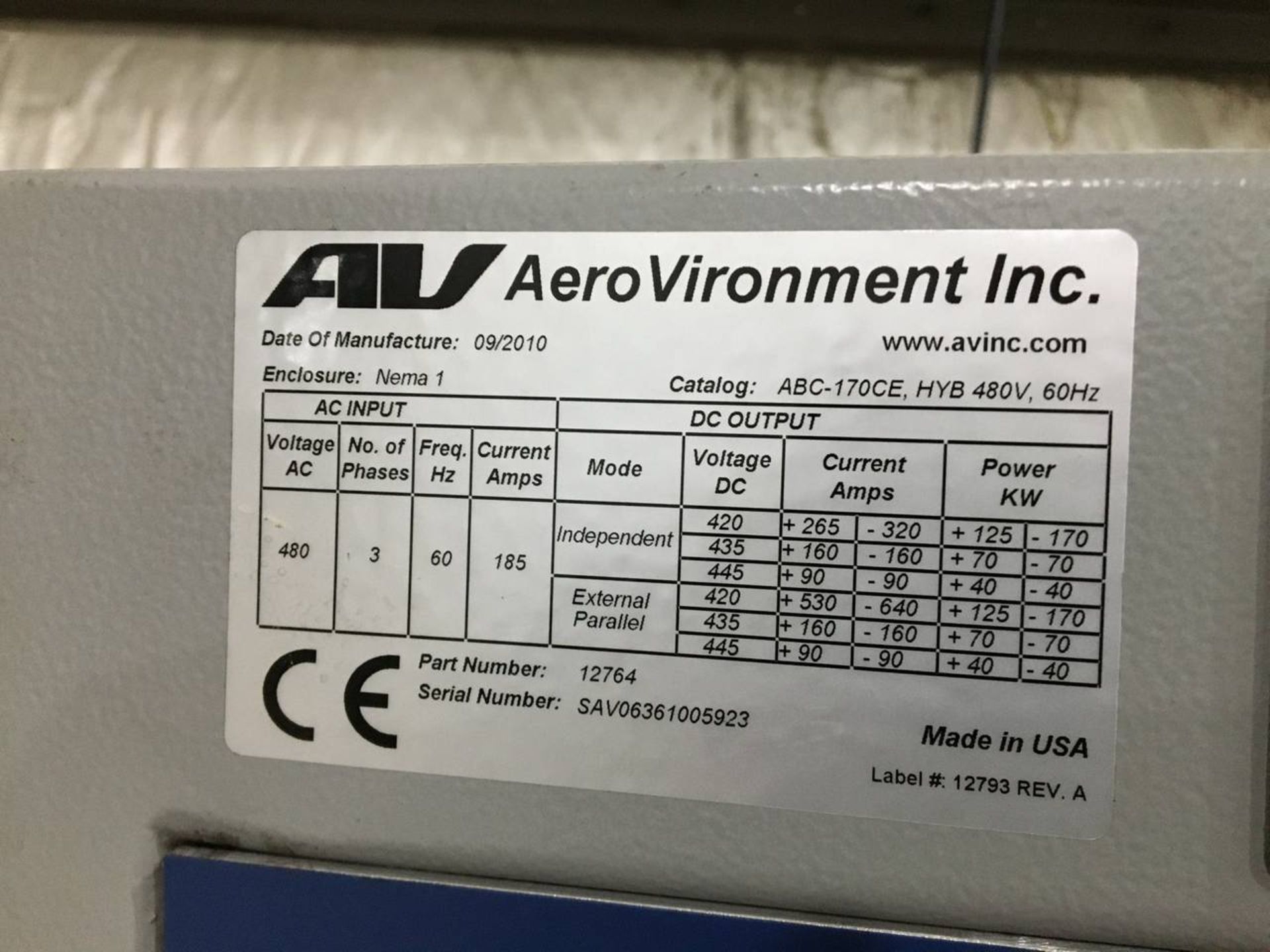 2010 AV Aerovironment Inc ABC-170CE Dual Channel Cycler - Image 2 of 11