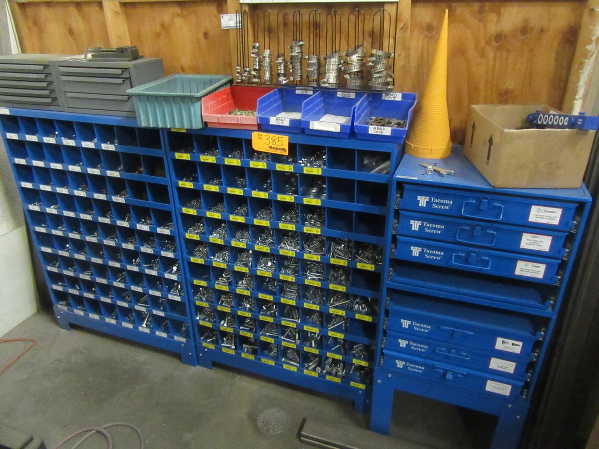 Lot of Bolt Bins with contents