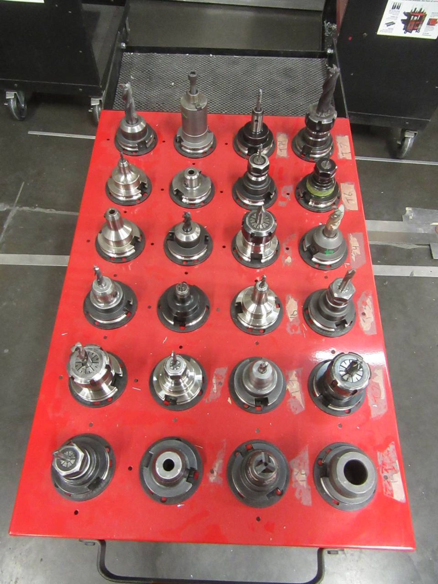 (24) CAT 40 Tool Holders with Cart - Image 3 of 3