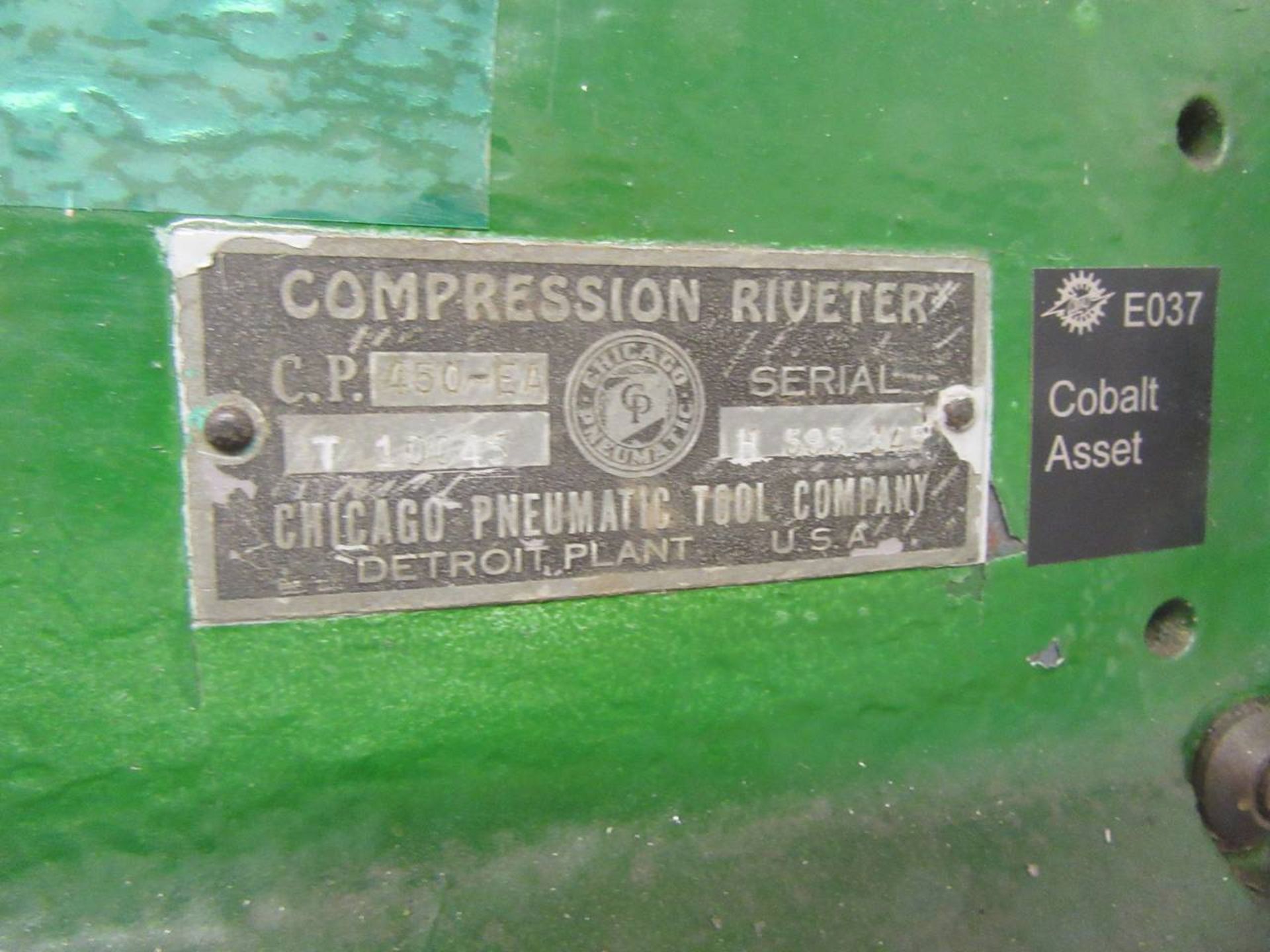 Chicago Pneumatic Tool Co. 450-EA Compression Riveter - Image 3 of 3