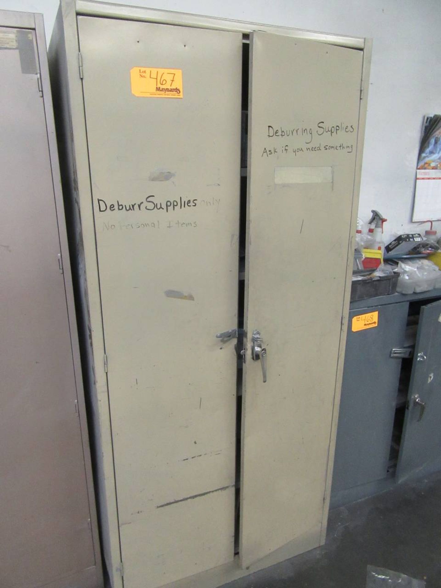 2 Door Cabinet with contents