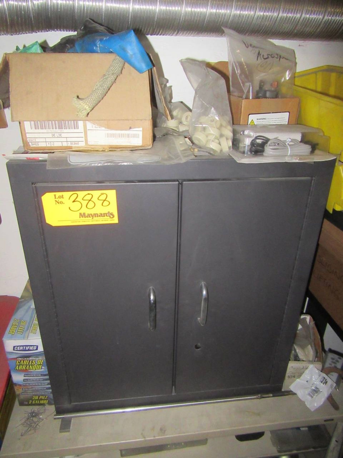 Storage Cabinet with contents
