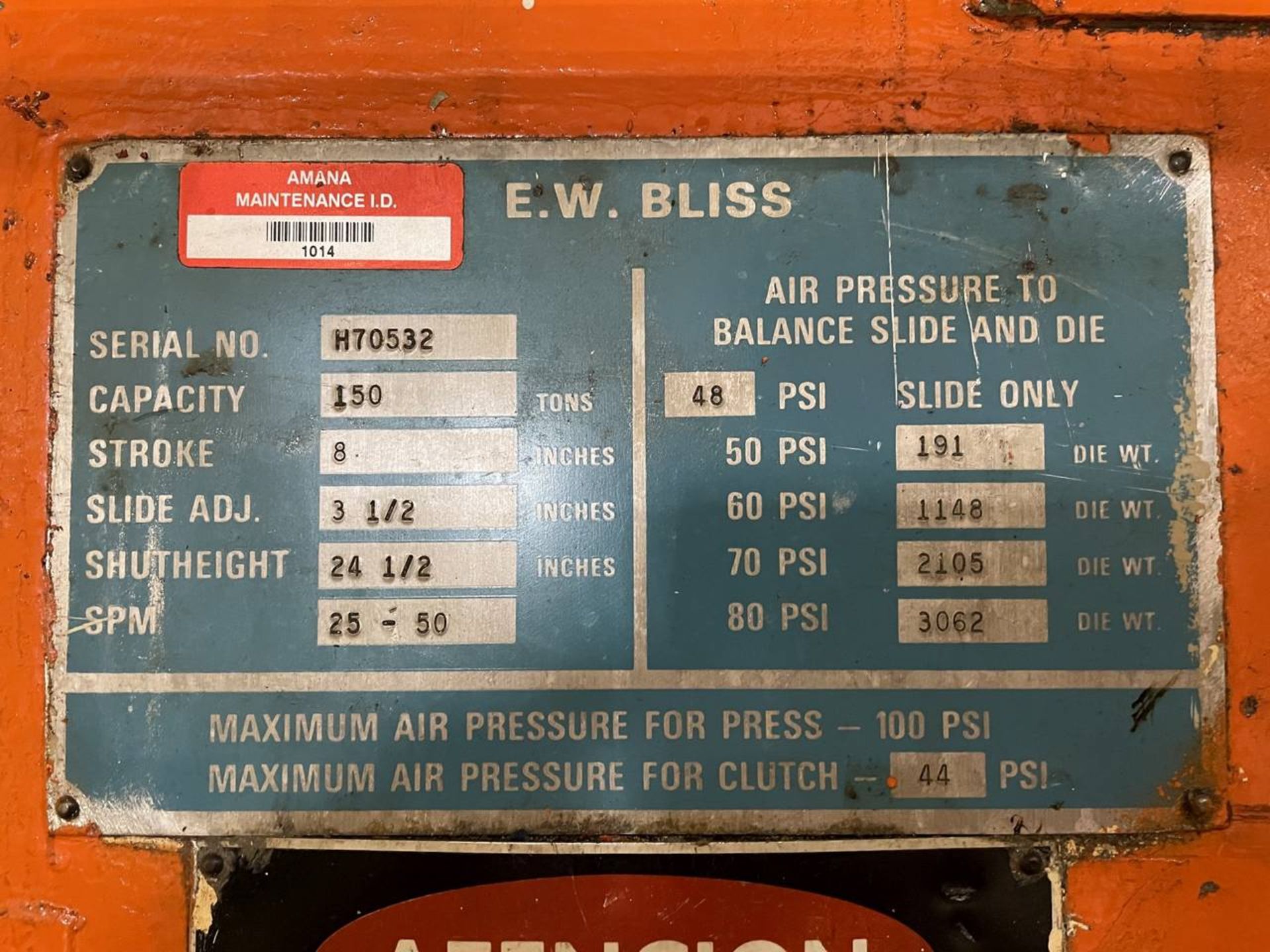 Bliss C2-150 150 Ton OBI Press [SUBJECT TO BULK BID] - Image 22 of 22