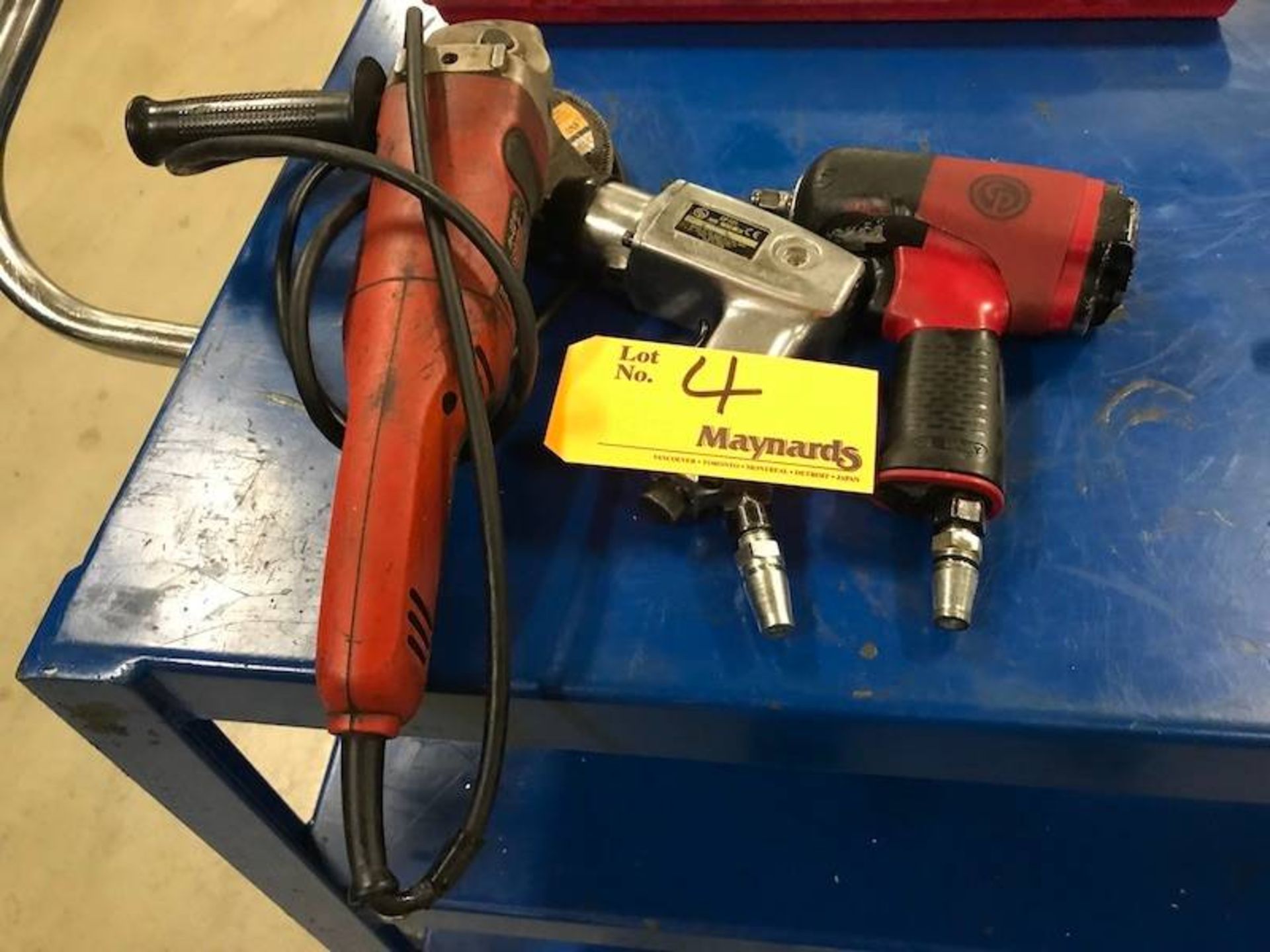 Lot of (3) Angle Grinder and Air Wrenches