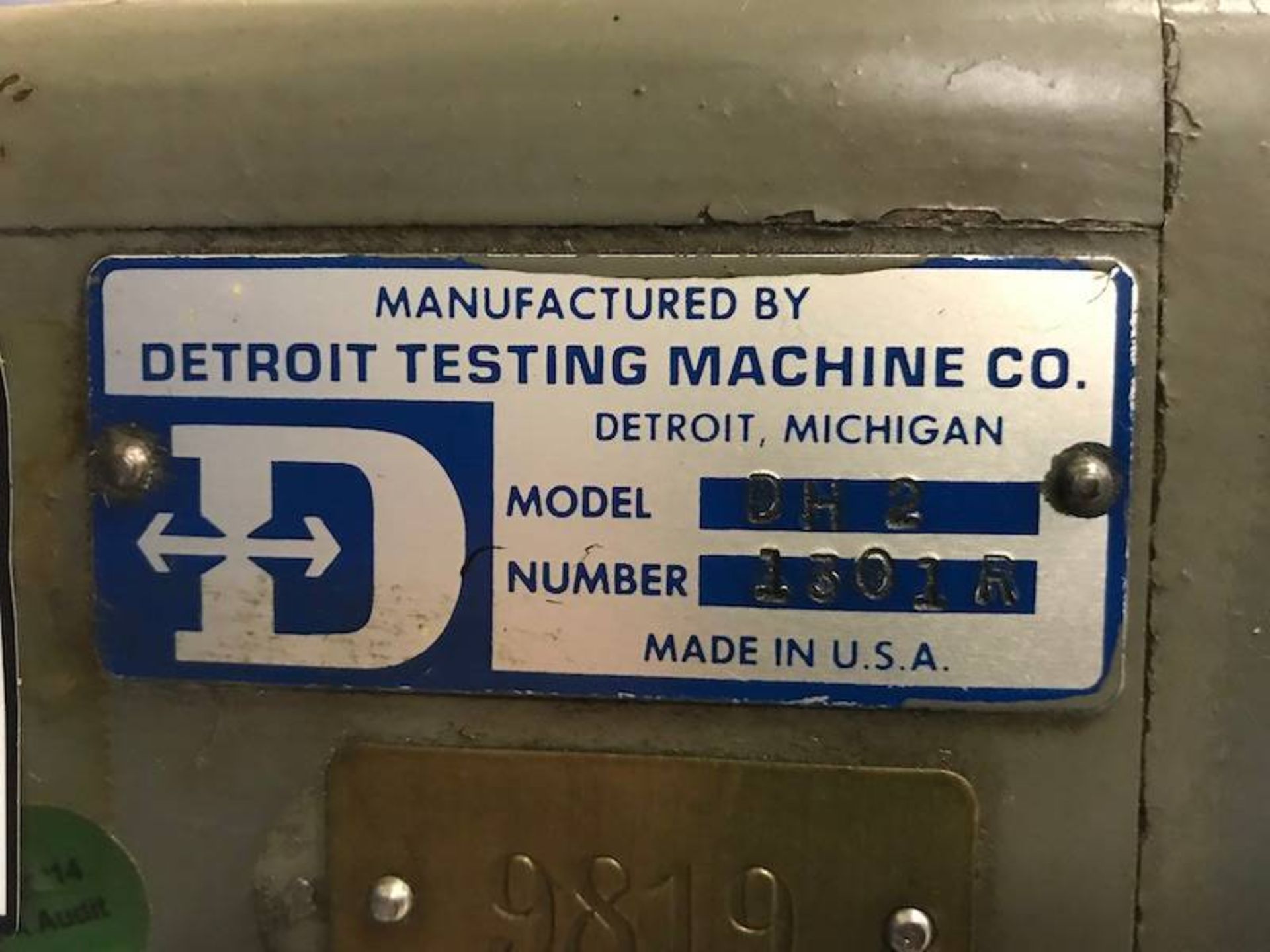 Detroit Testing Machine DH2 Hardness Tester - Bild 4 aus 4