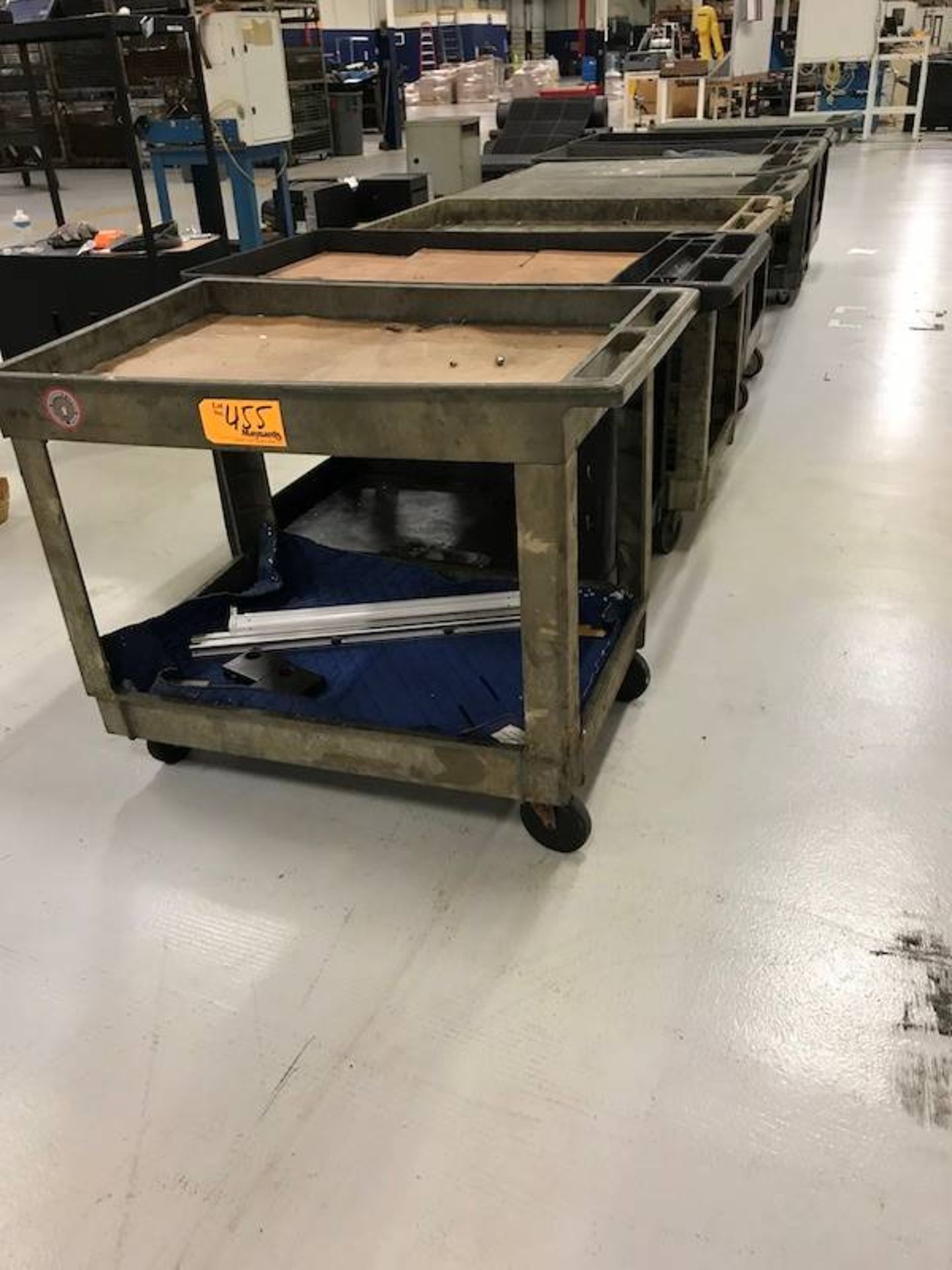 Lot of (9) Misc. Rolling Carts