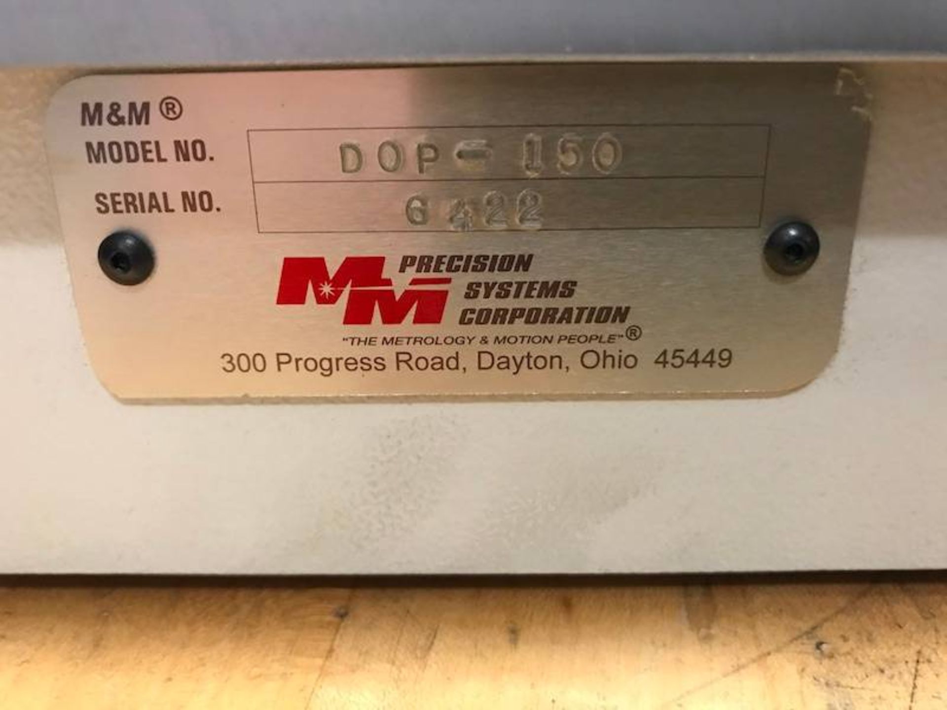 M&M D0P-150 Precision Gage - Image 3 of 3
