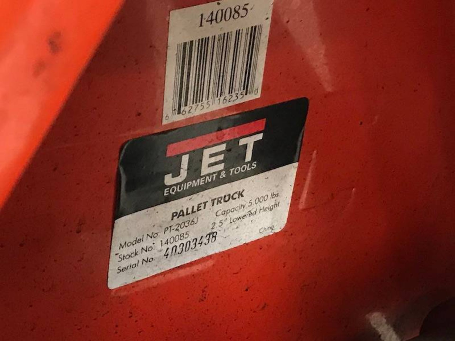 Jet PT-2036J Pallet Truck - Image 2 of 2