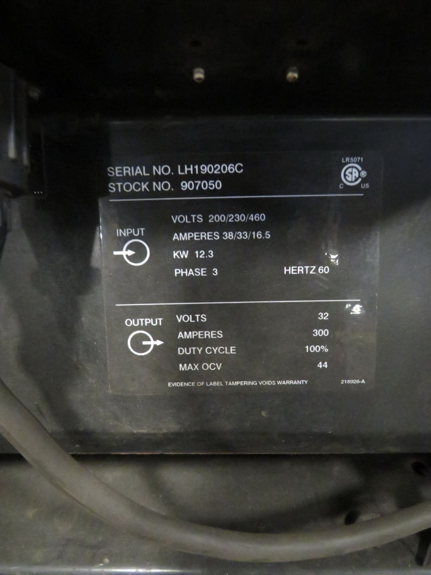 2007 Miller CP-302 CV/DC Welding Power Source - Image 8 of 8