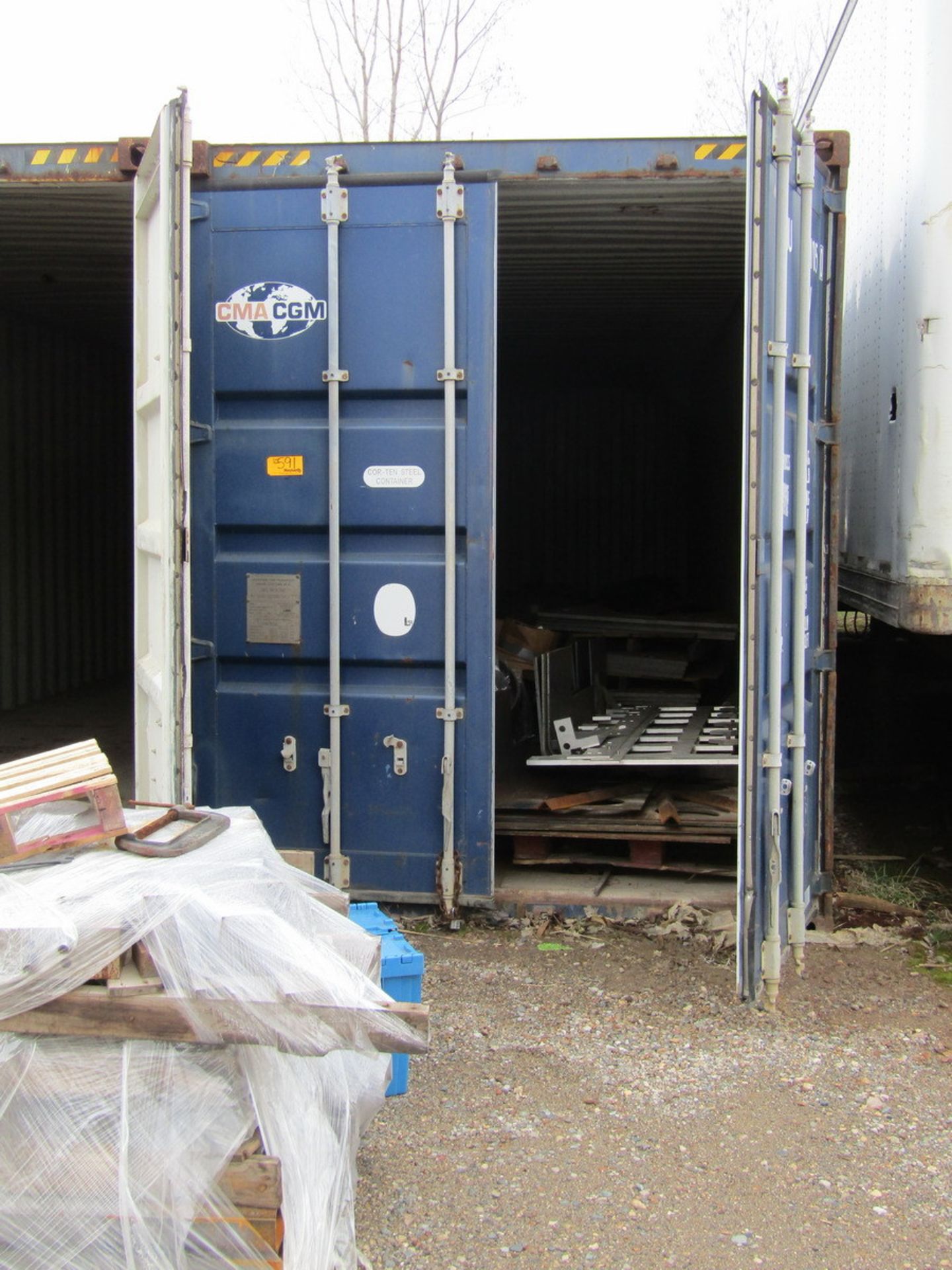 Shipping Container - approx O/A 40’ x 8’ w x 8’ 6” h